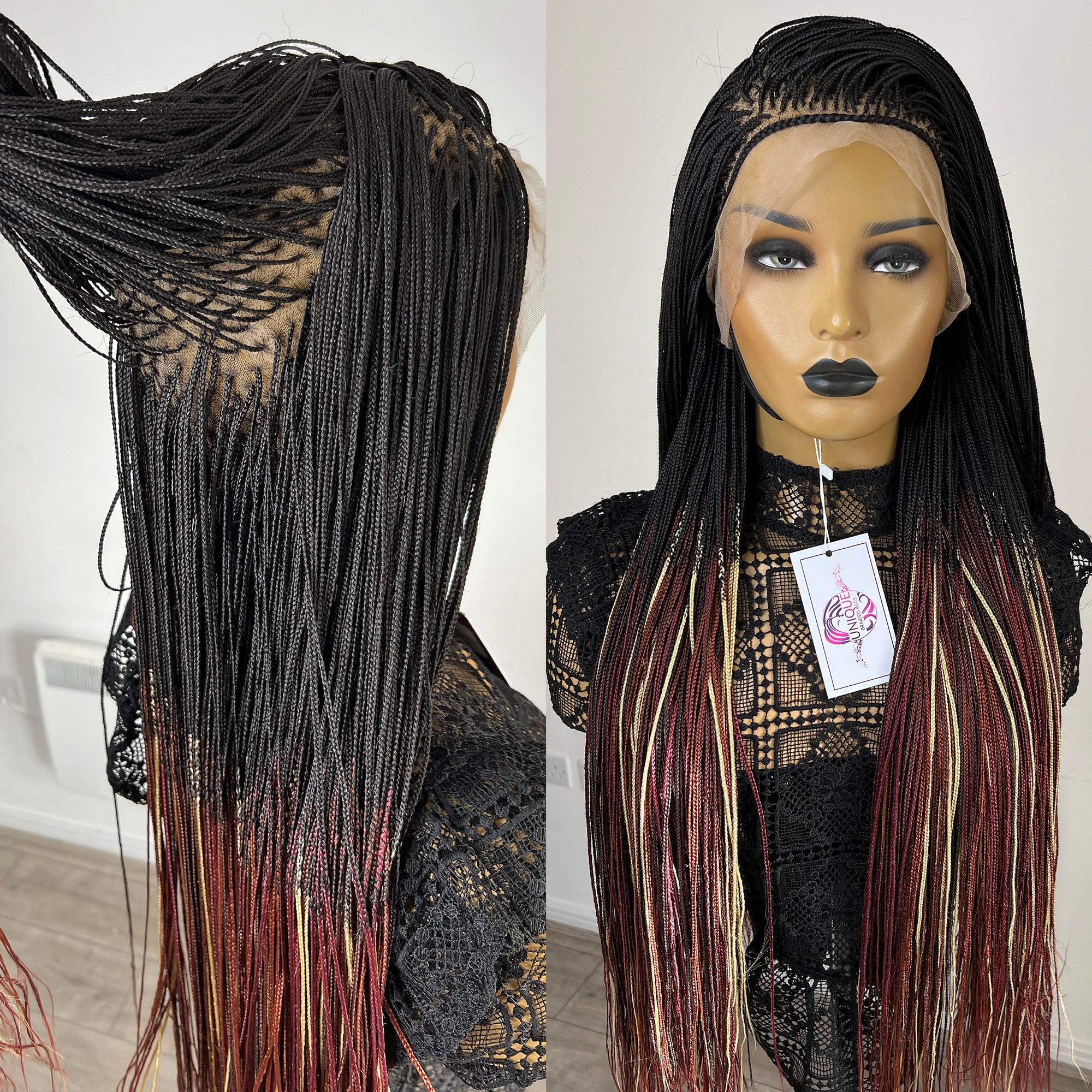 Ombre Needle Braid Wig - Nikki - UniqueBraidedWigs
