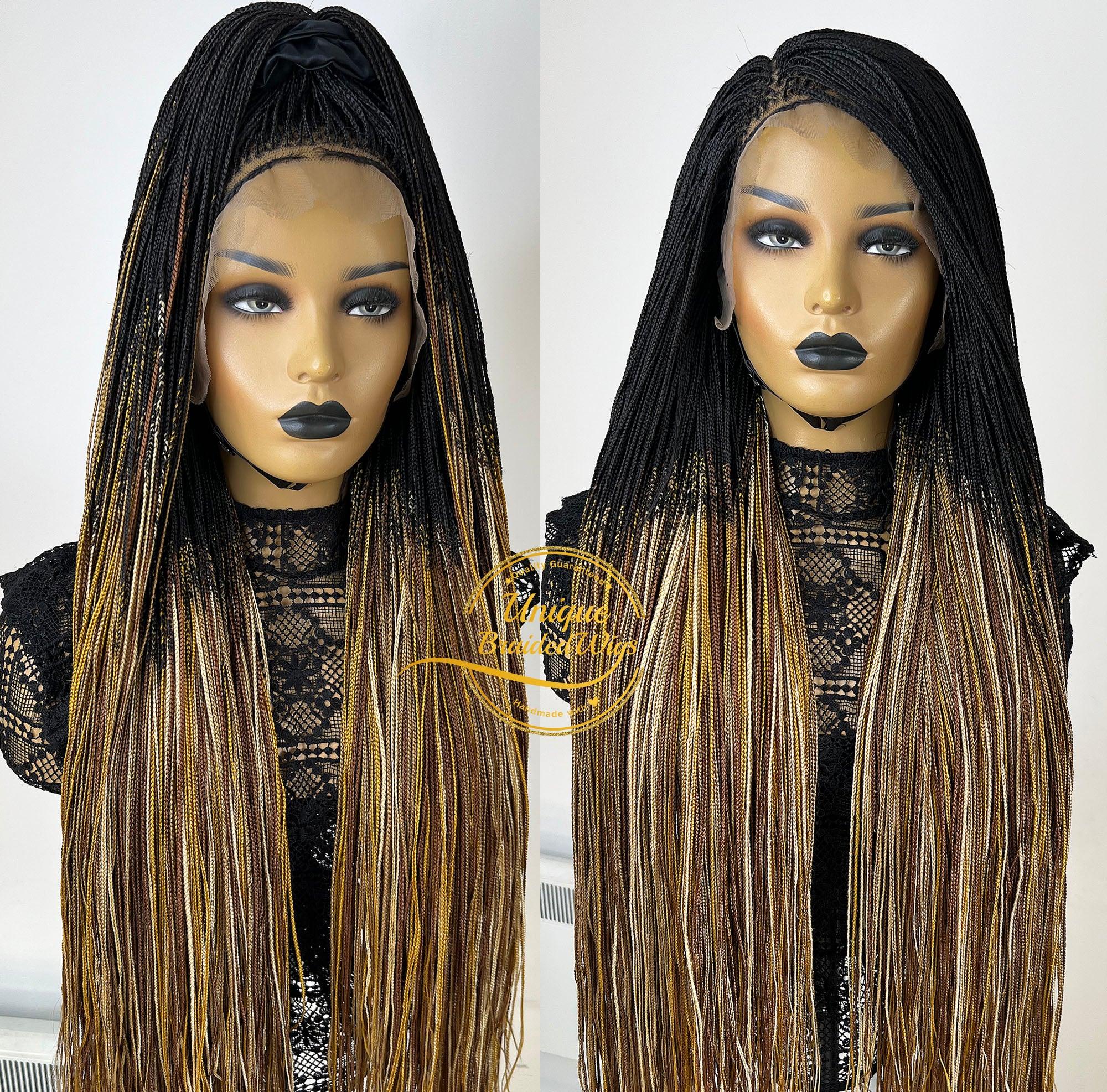 Ombre Needle Braid Wig - Nikki - UniqueBraidedWigs