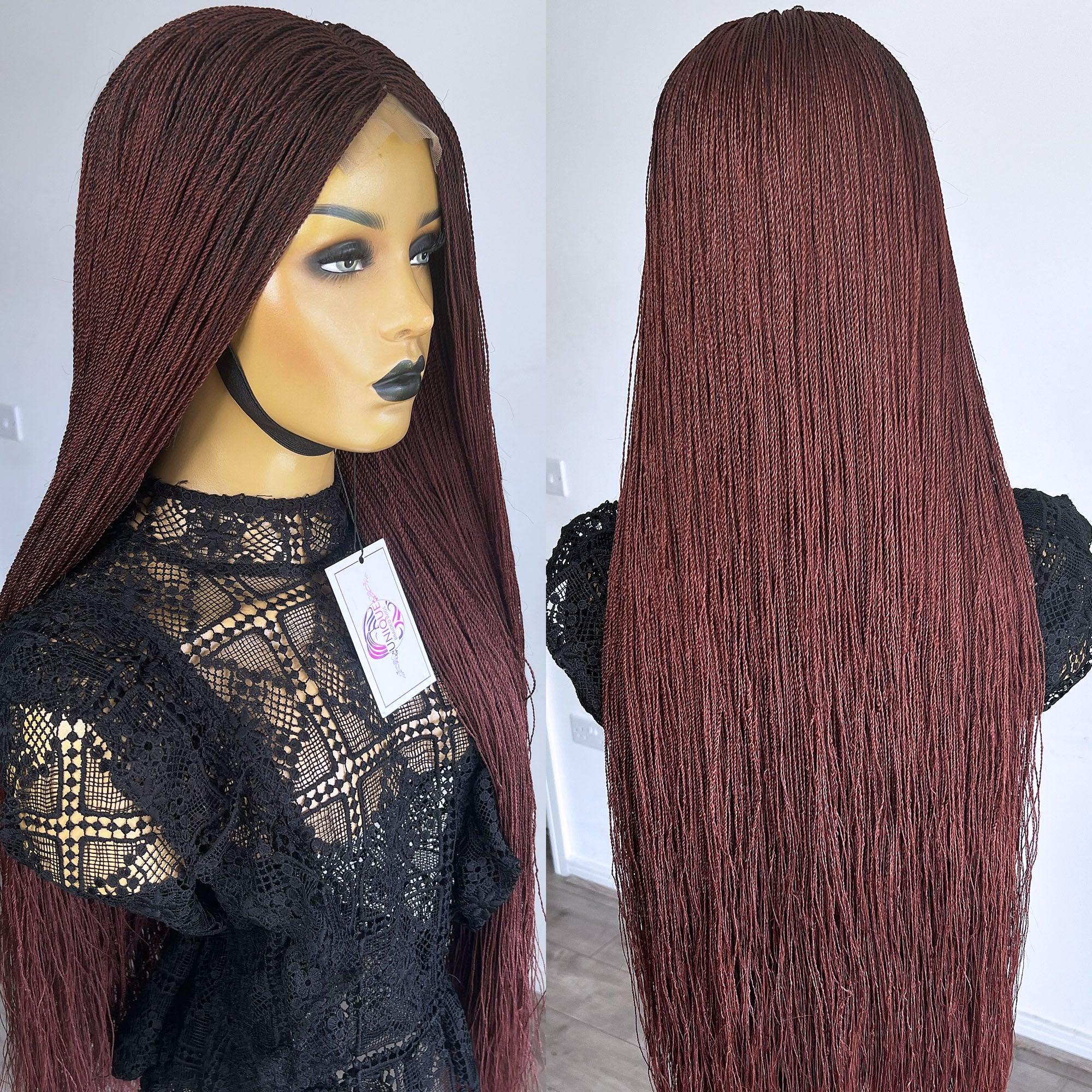 Unique Micro Needle Senegalese Twists Braided Wig - #35 - UniqueBraidedWigs