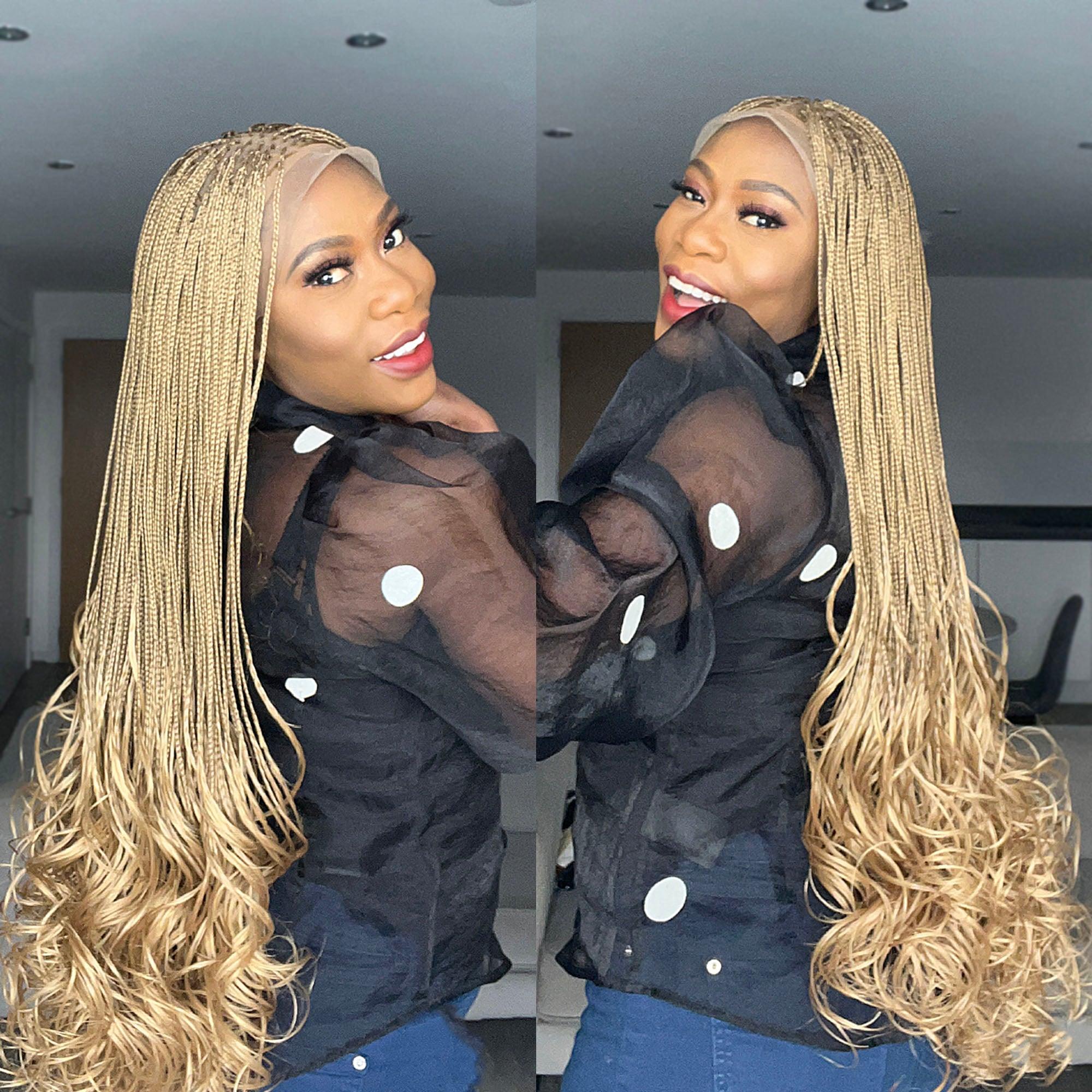 Naomi Curly Braids - Color 27 - UniqueBraidedWigs
