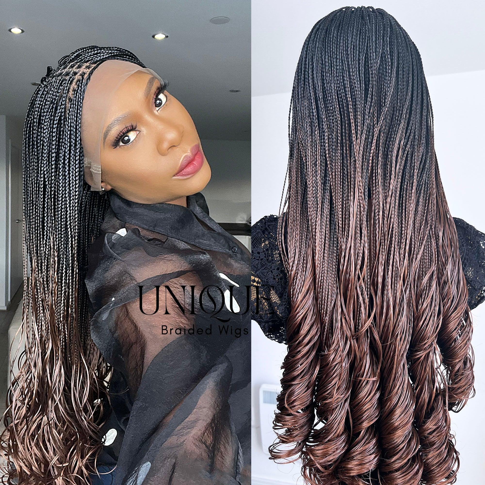 Naomi Curly Braids - Color B29 - UniqueBraidedWigs