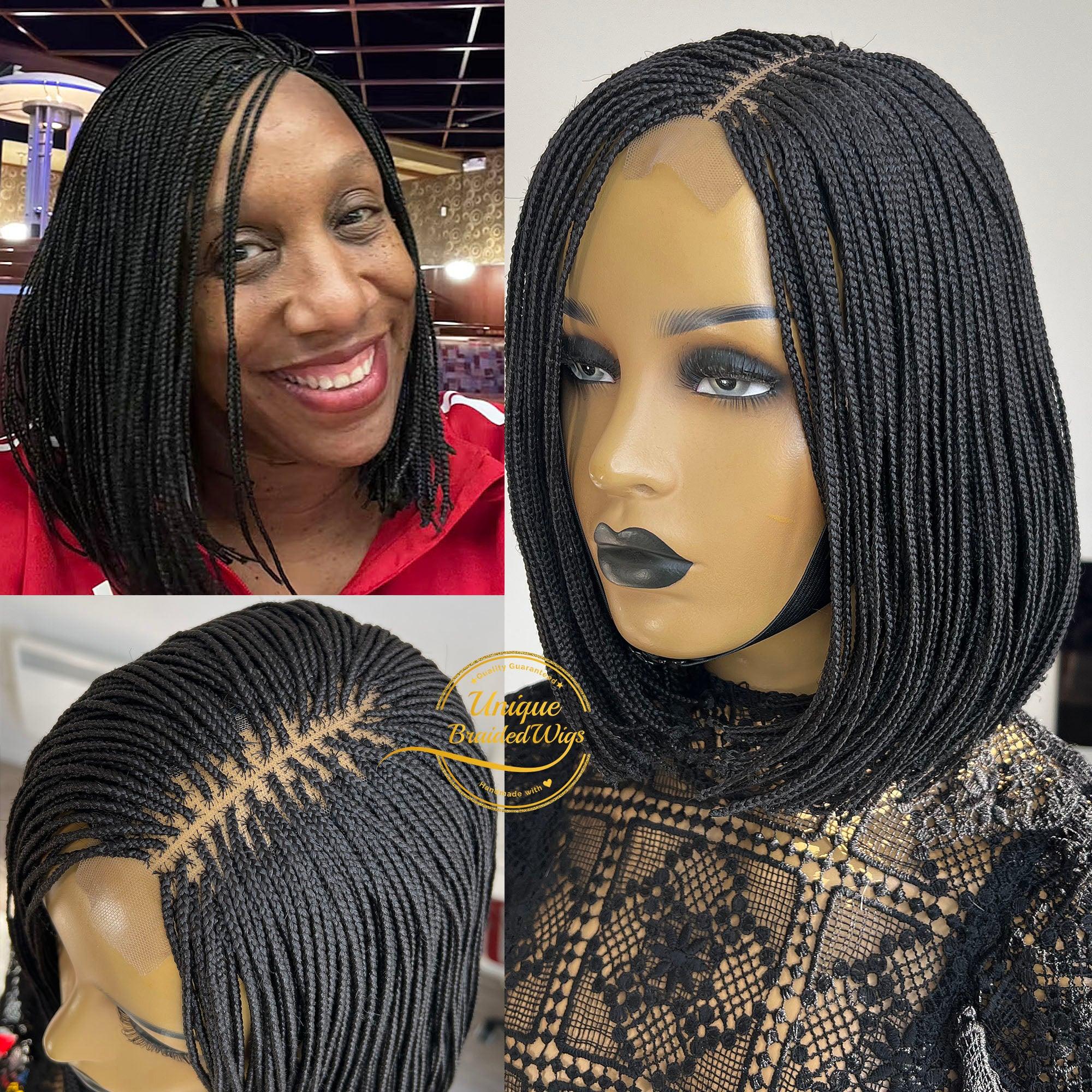 Ready To Ship! Braided Wig, Braids Wig, Bob offers Braids Wig, Shoulder Length, Box Braids Wig, Black Wig, Bob, Wig For Black Women