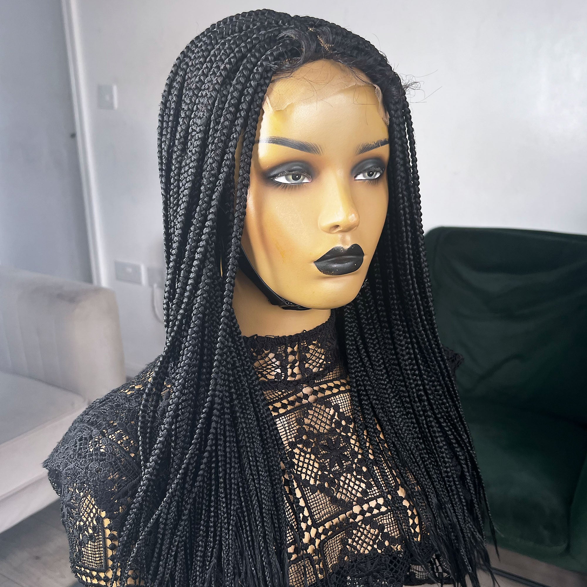 Box Braided Wig - Color 1, 20 inches
