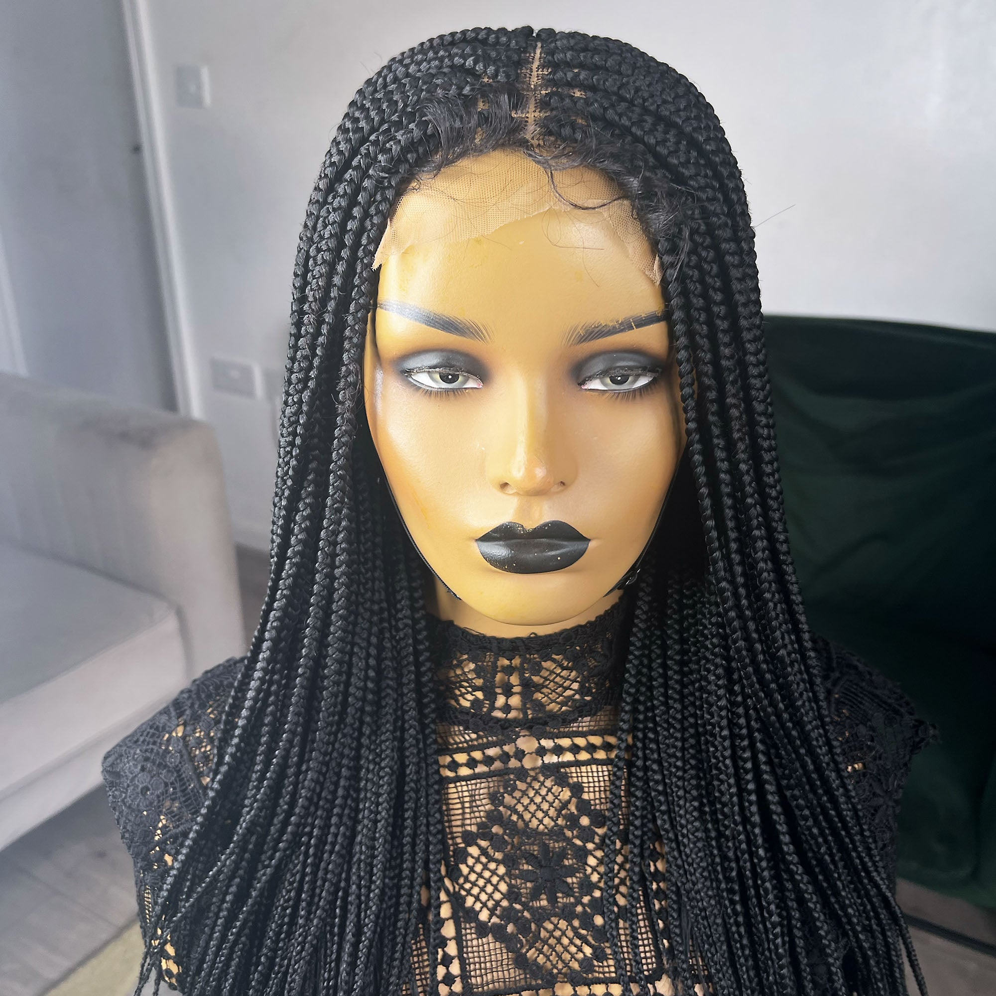 Box Braided Wig - Color 1, 20 inches