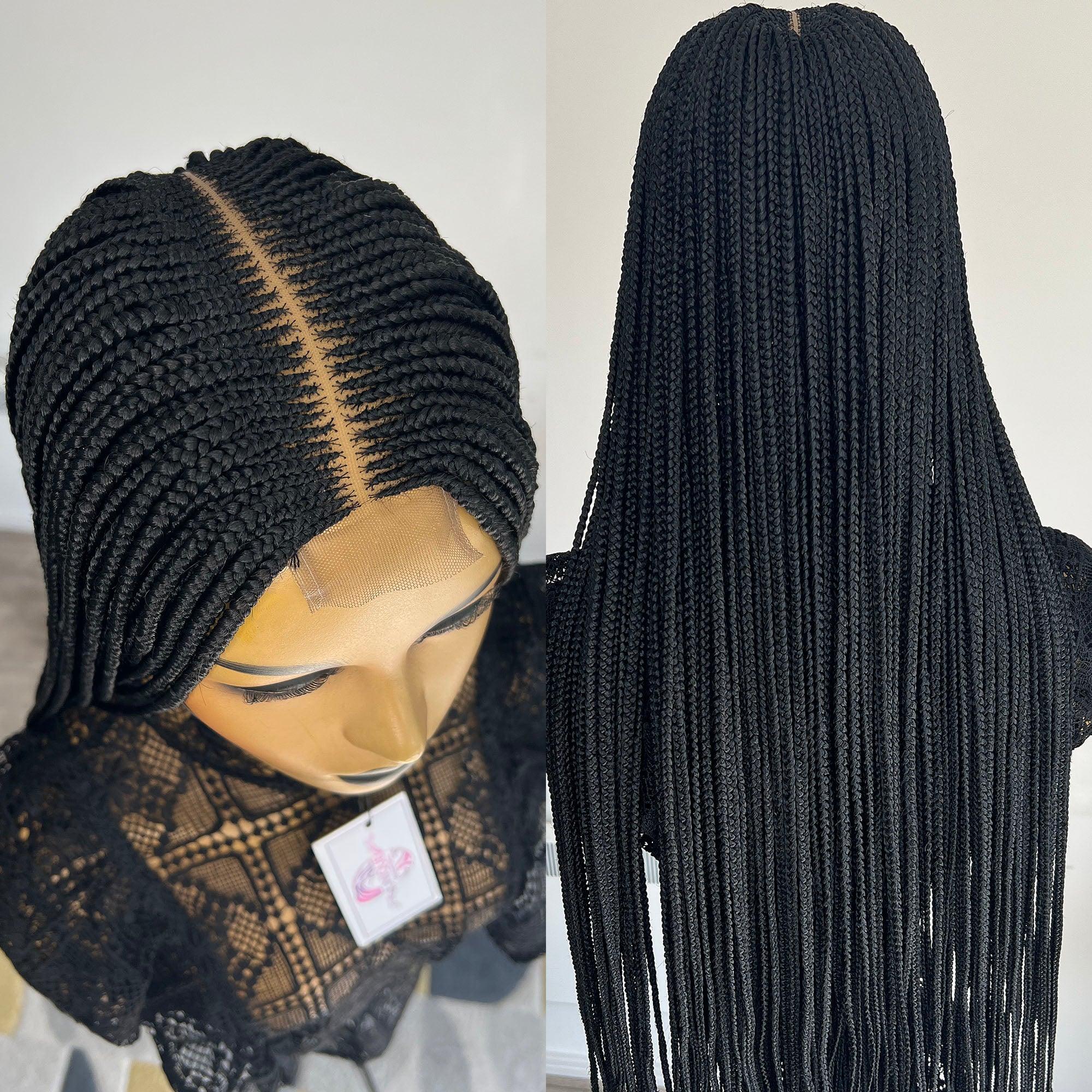 Cornrow Braided Wig- 1b