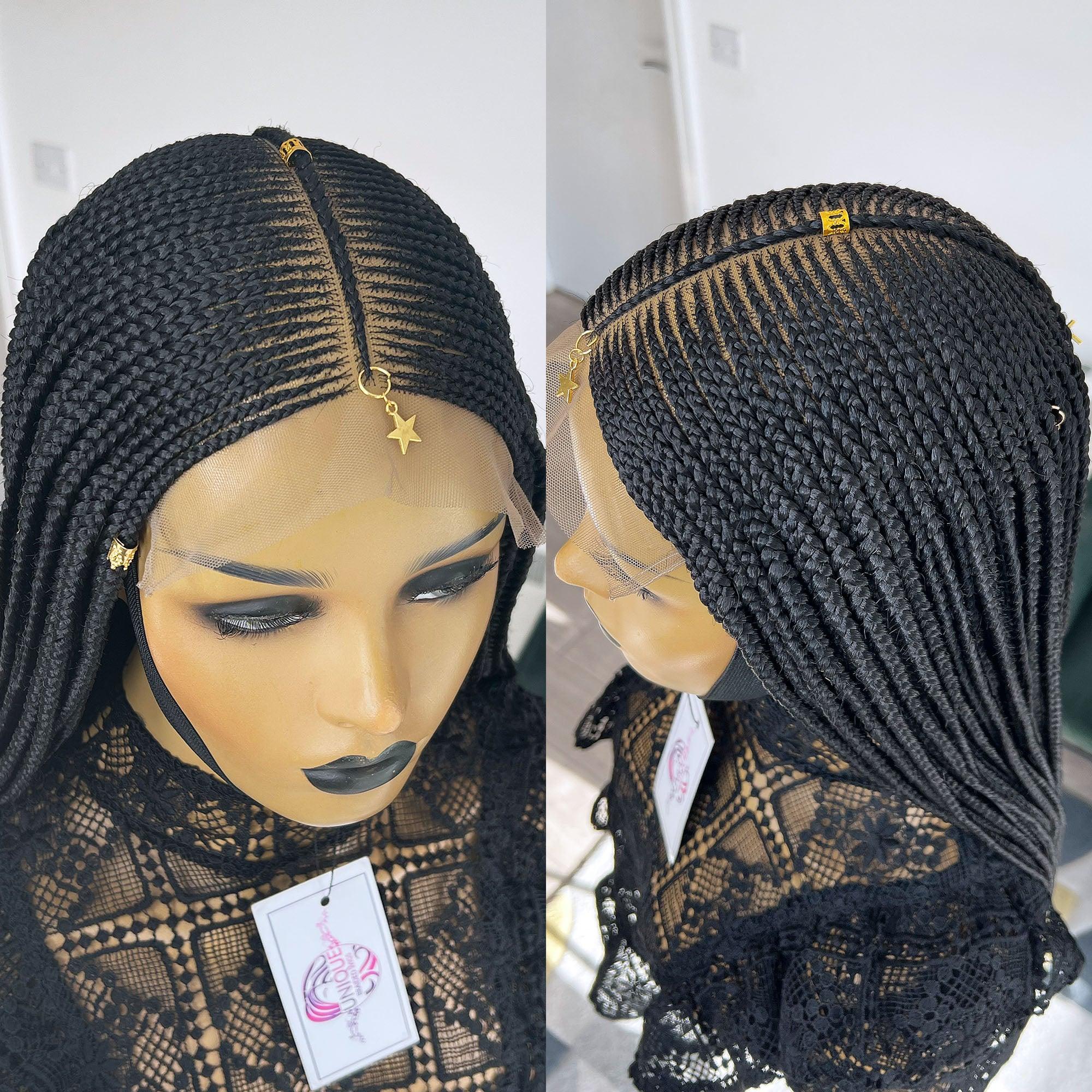 Cornrow Box Braids Wig - Sabrina - UniqueBraidedWigs