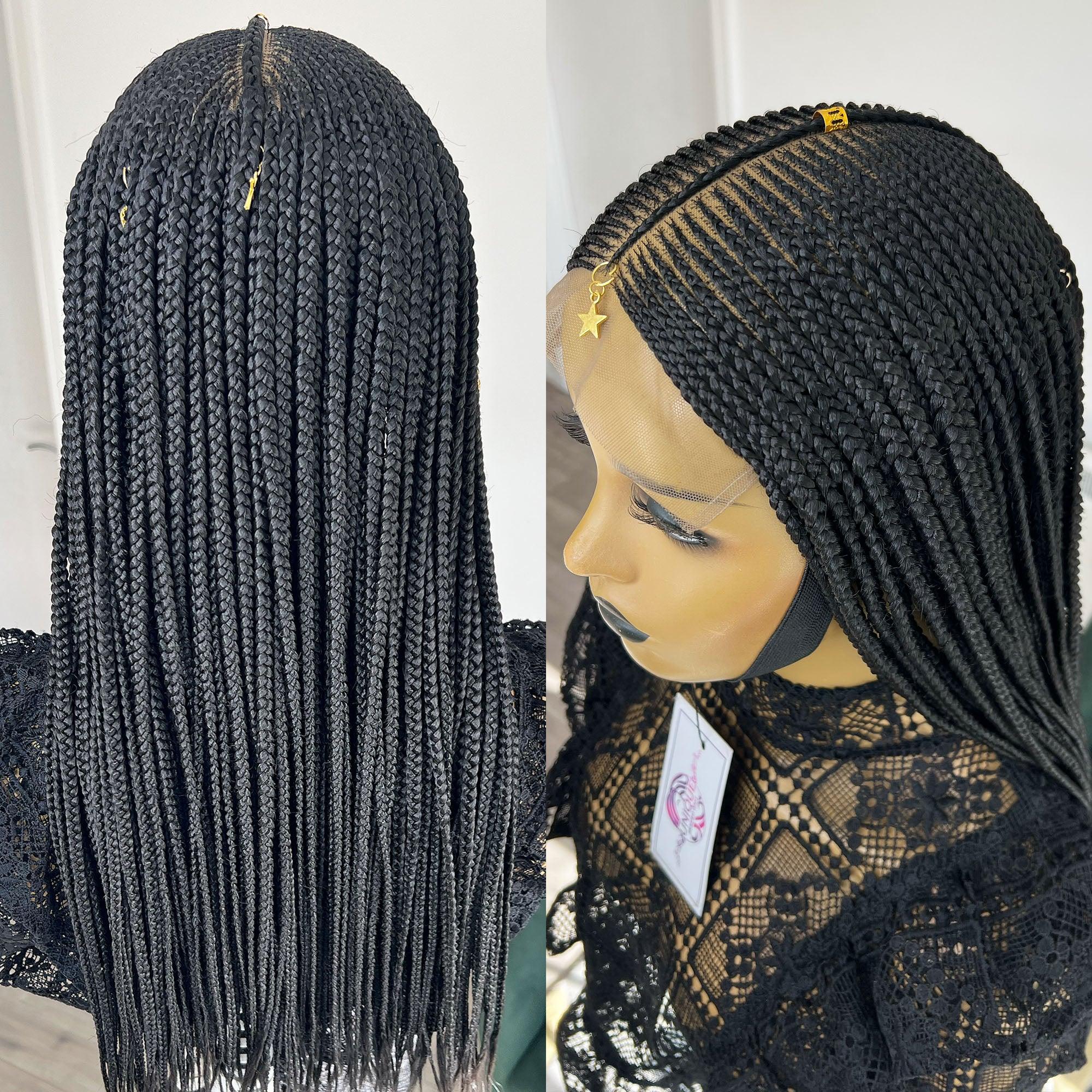 Cornrow Box Braids Wig - Sabrina - UniqueBraidedWigs