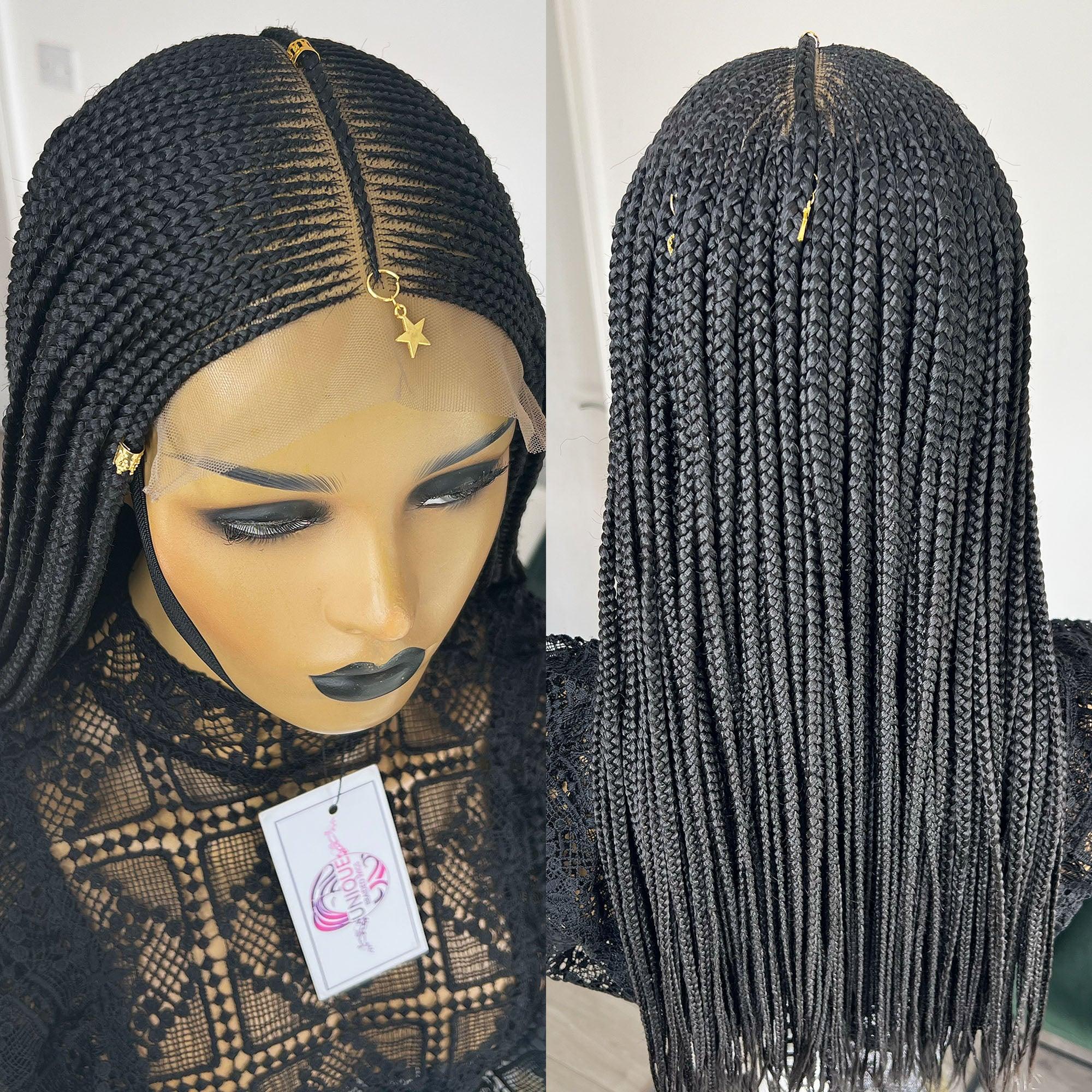 Cornrow Box Braids Wig - Sabrina - UniqueBraidedWigs