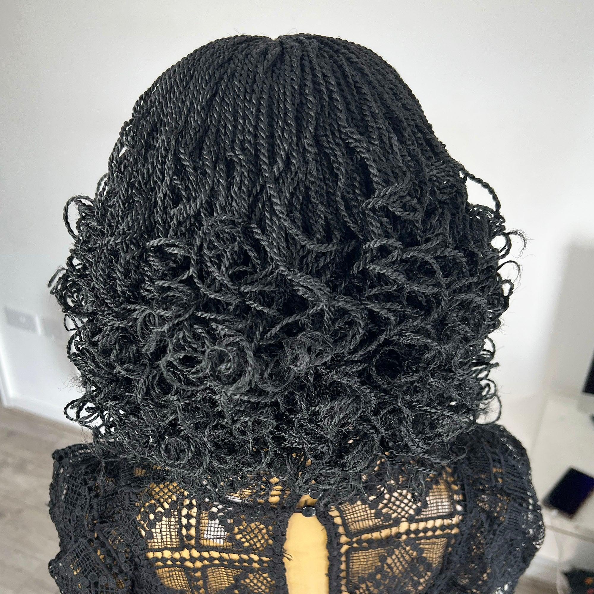 Kinky Twists with Curls Wig - Monet - UniqueBraidedWigs