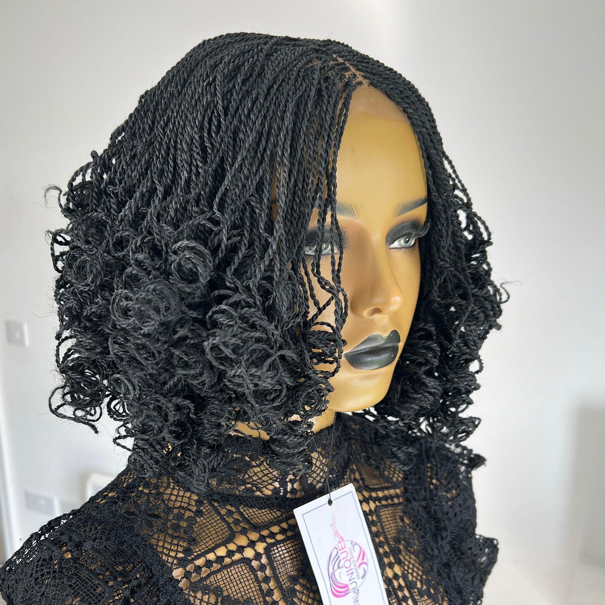 Kinky Twists with Curls Wig - Monet - UniqueBraidedWigs
