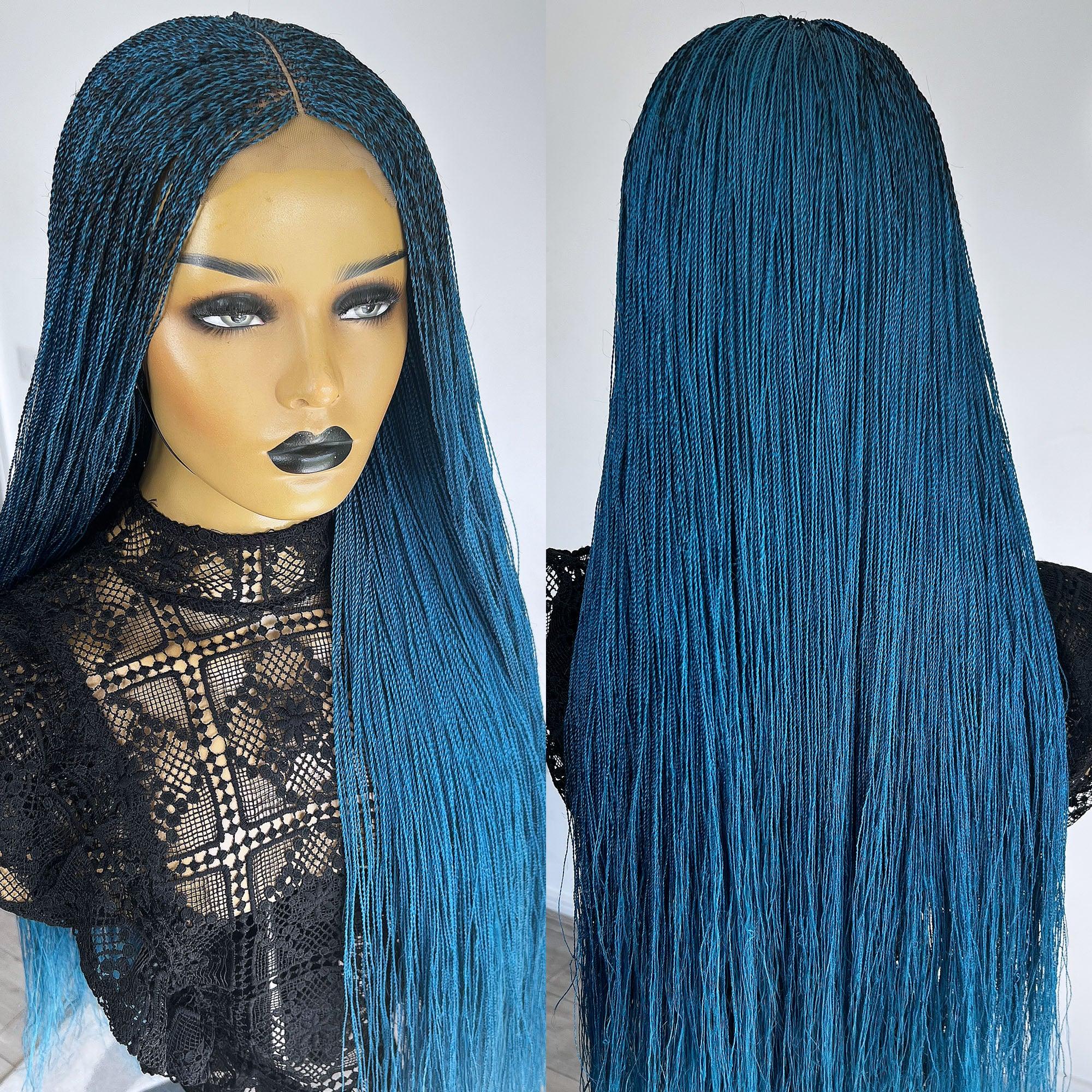 Unique Micro Needle Senegalese Twists Braid Wig - Twilight - UniqueBraidedWigs