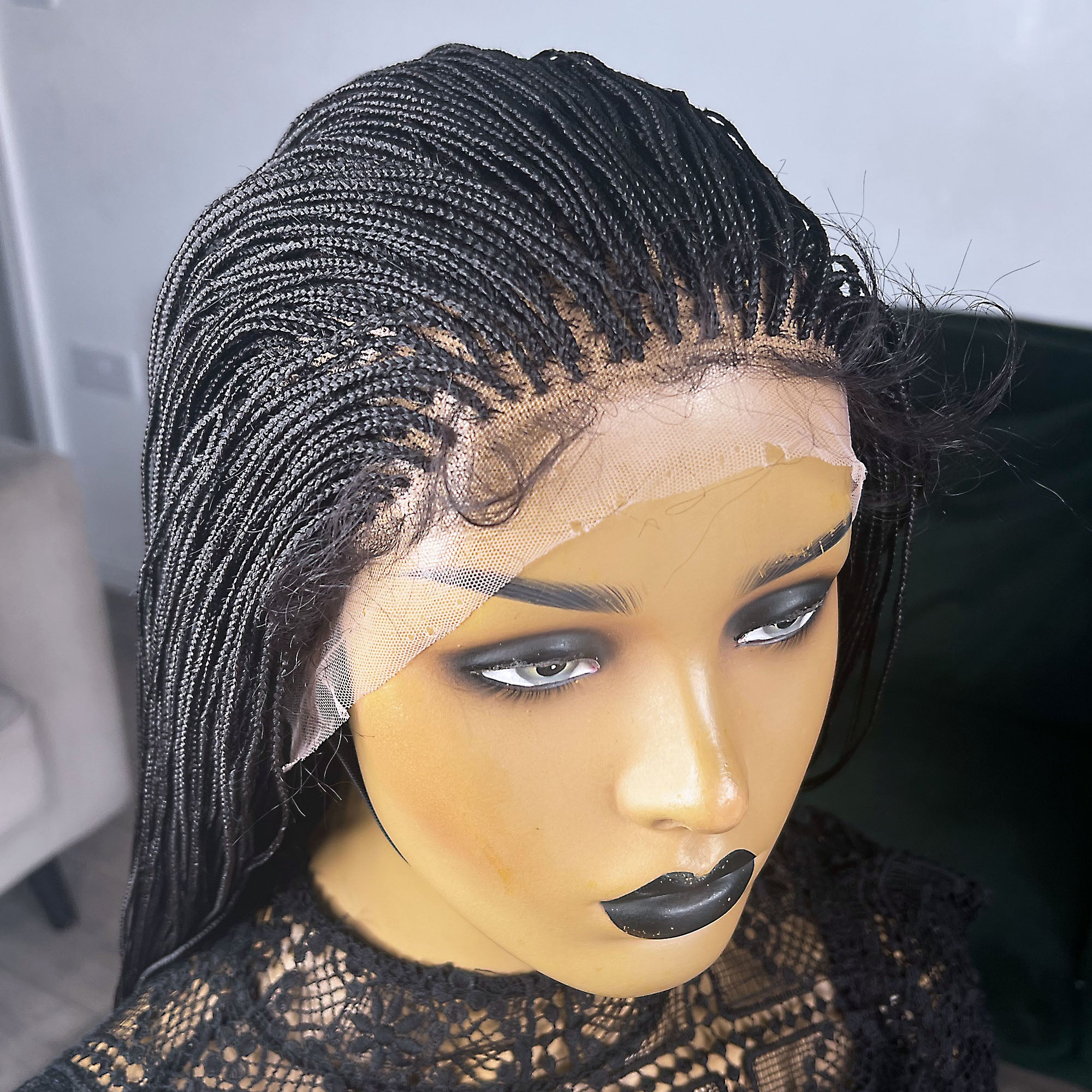 Micro Box Braided Wig - Color 1b