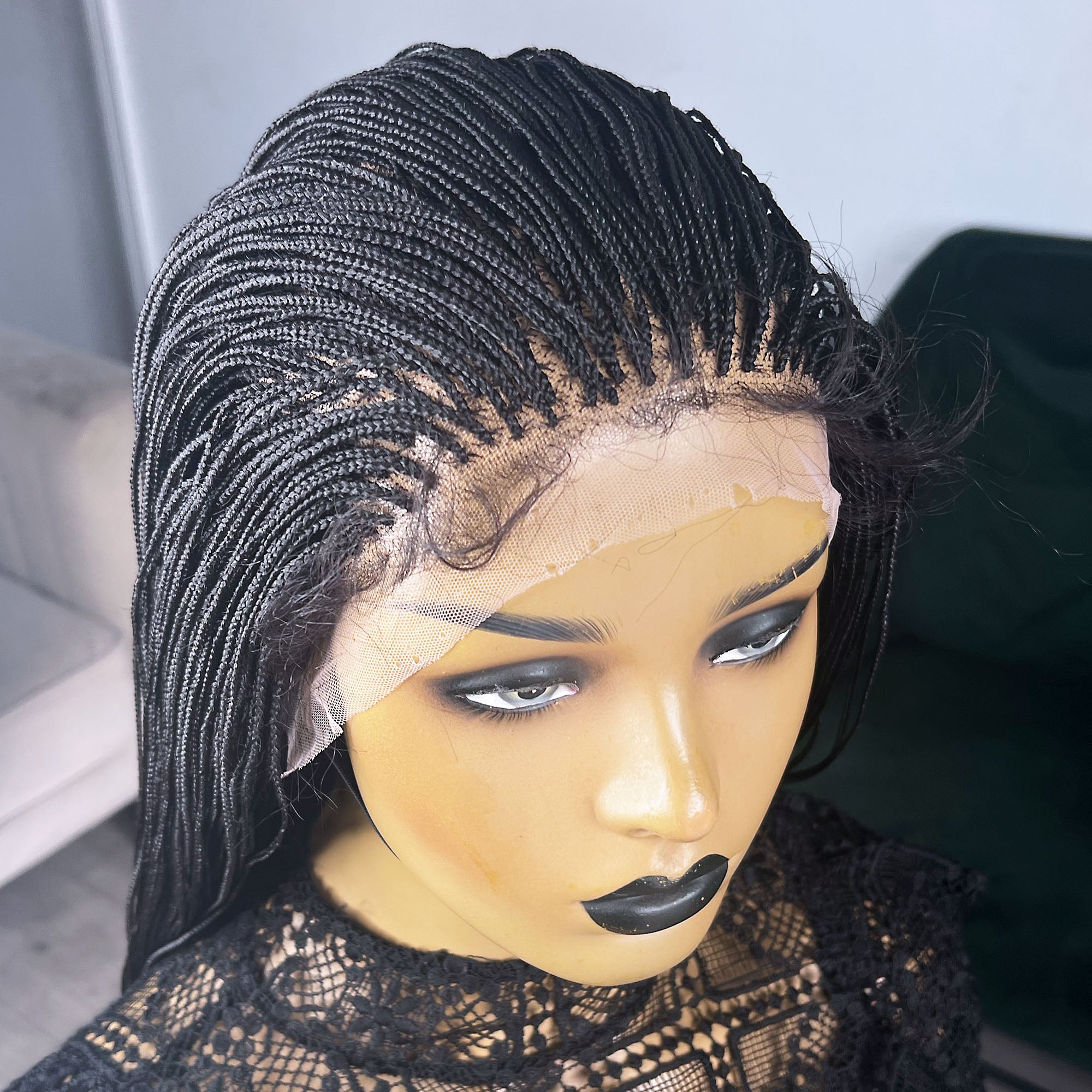 Micro Box Braided Wig - Color 1b