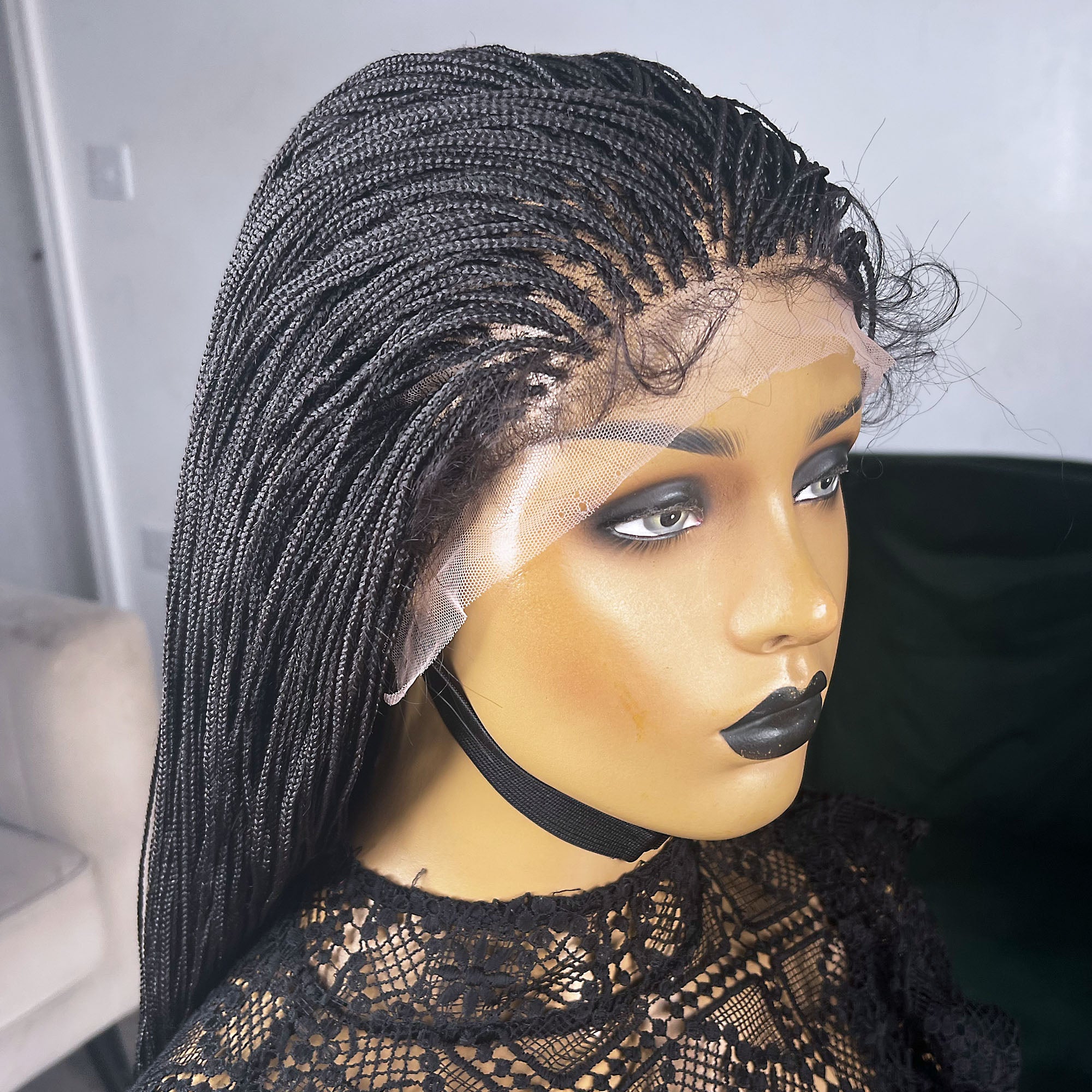 Micro Box Braided Wig - Color 1b