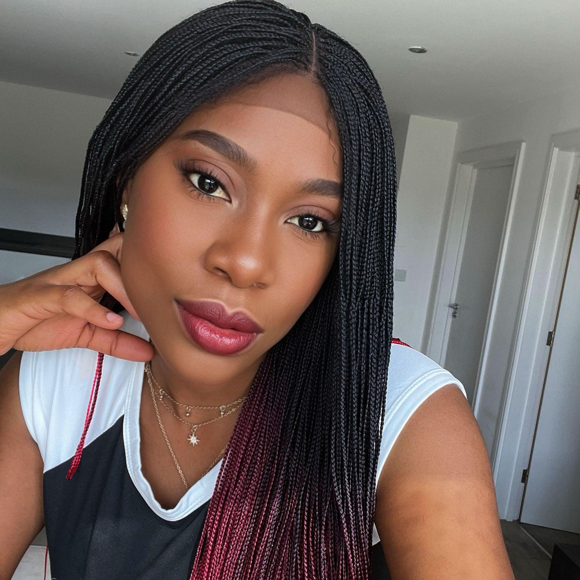 Micro Knotless Braided Wig - UniqueBraidedWigs
