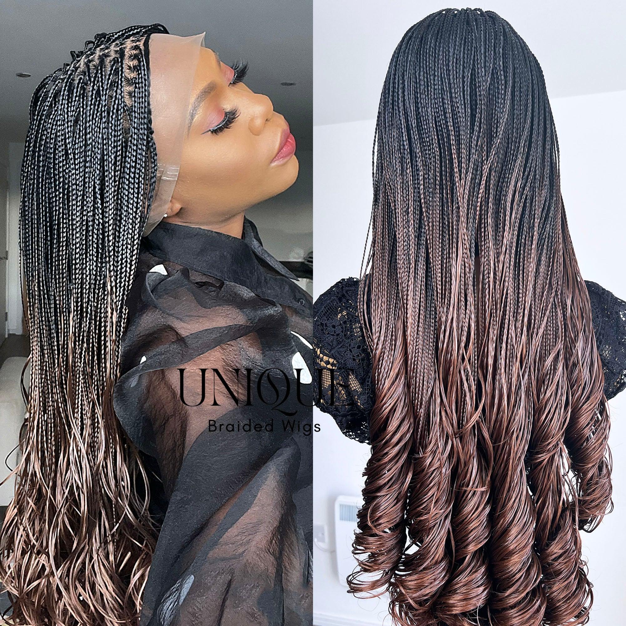 Naomi Curly Braids - Color B29 - UniqueBraidedWigs