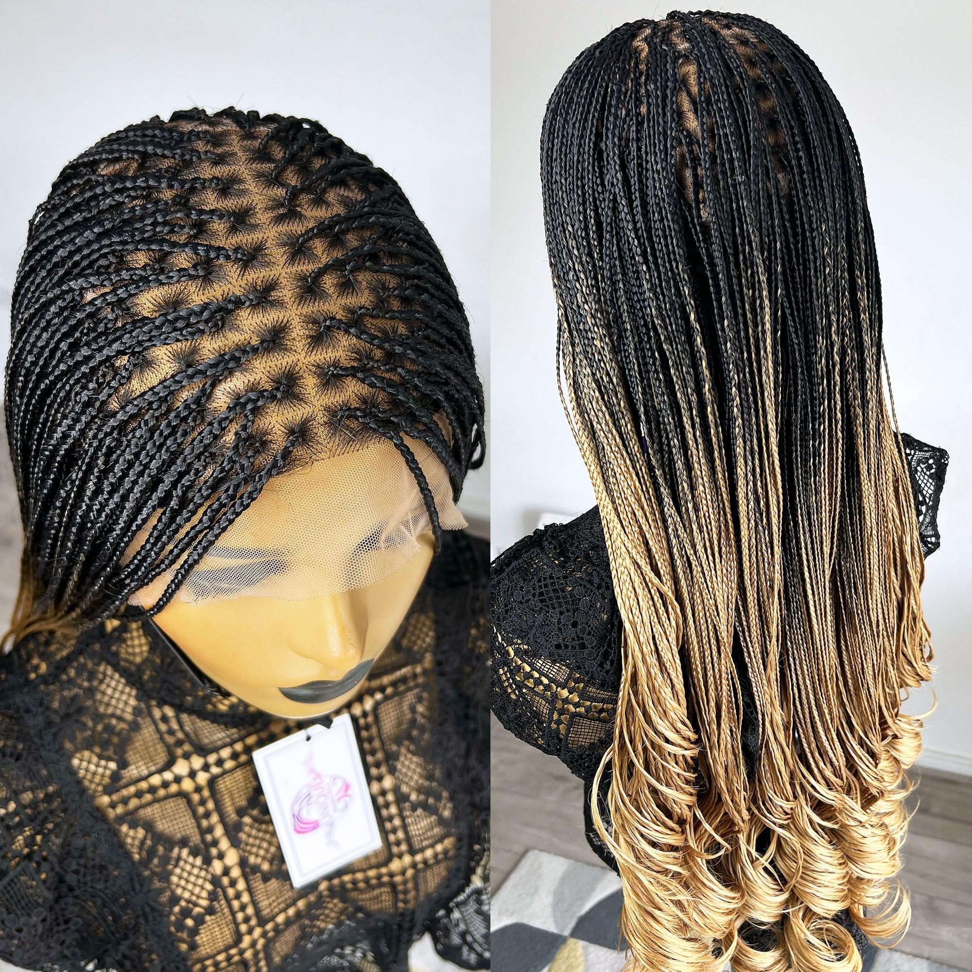Naomi Curly Braids - #1b/27 Ombre - UniqueBraidedWigs