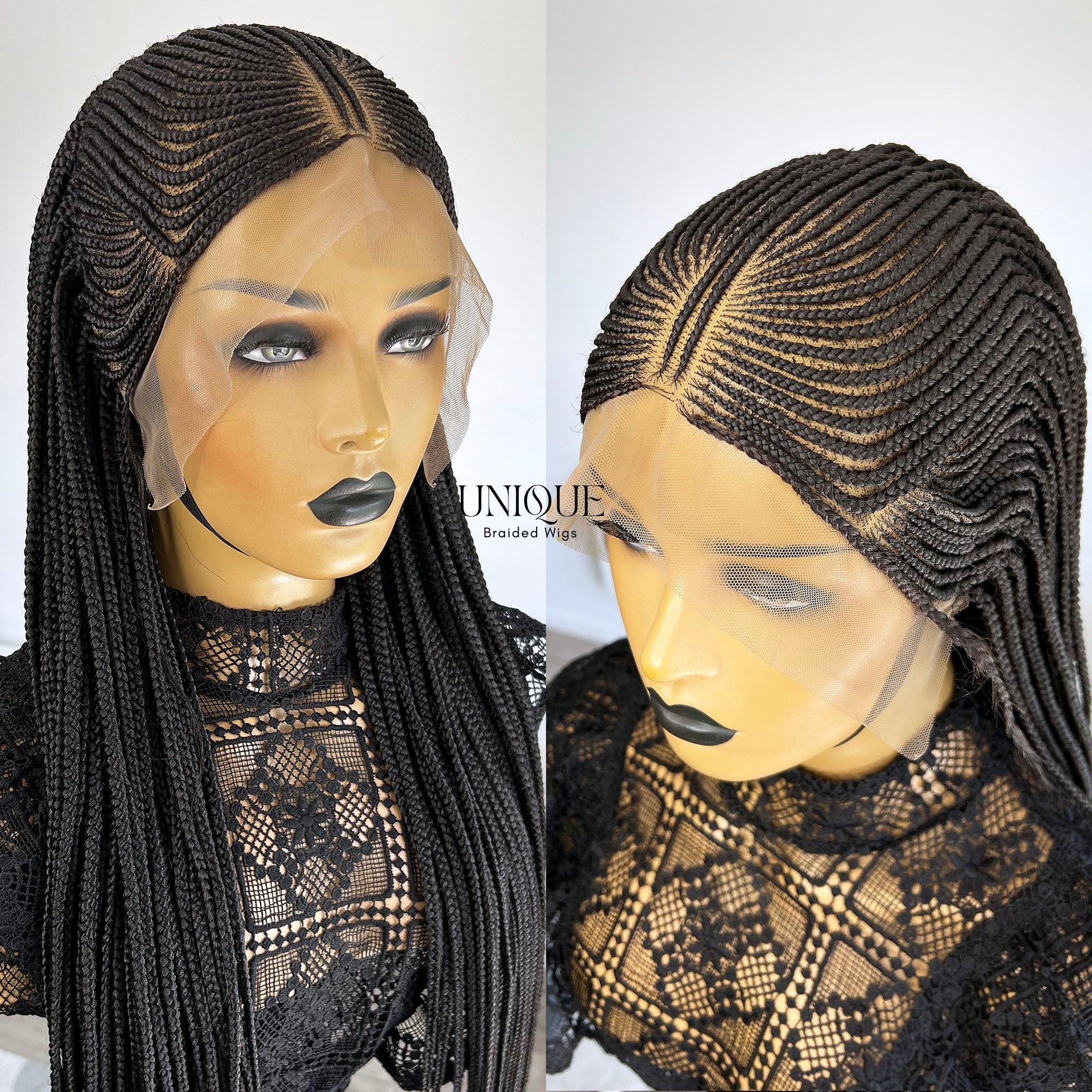 Lace Front Tribal Braids Wig - Tiffany - UniqueBraidedWigs