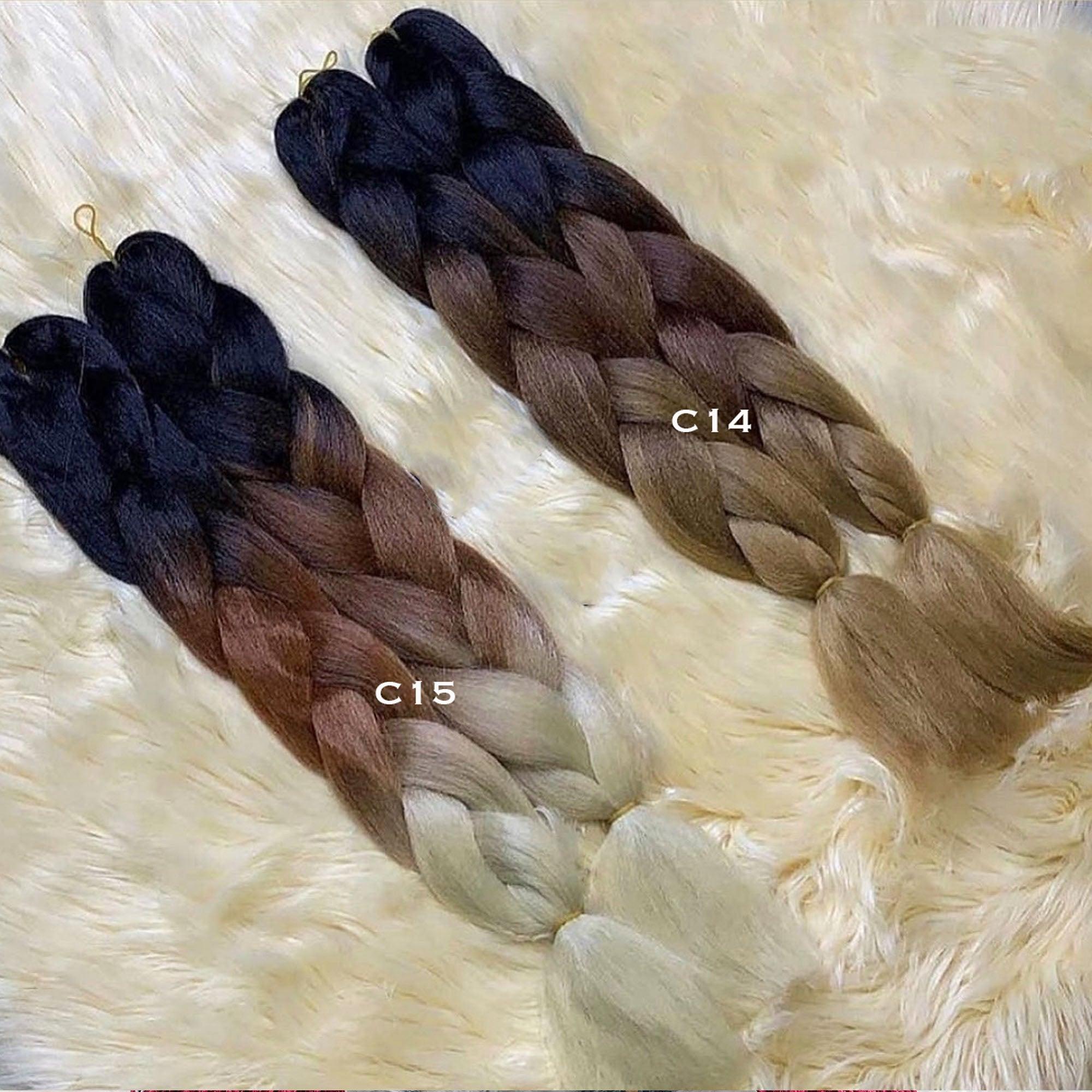 Ombre Tone Knotless Braided Wig - Ade - UniqueBraidedWigs