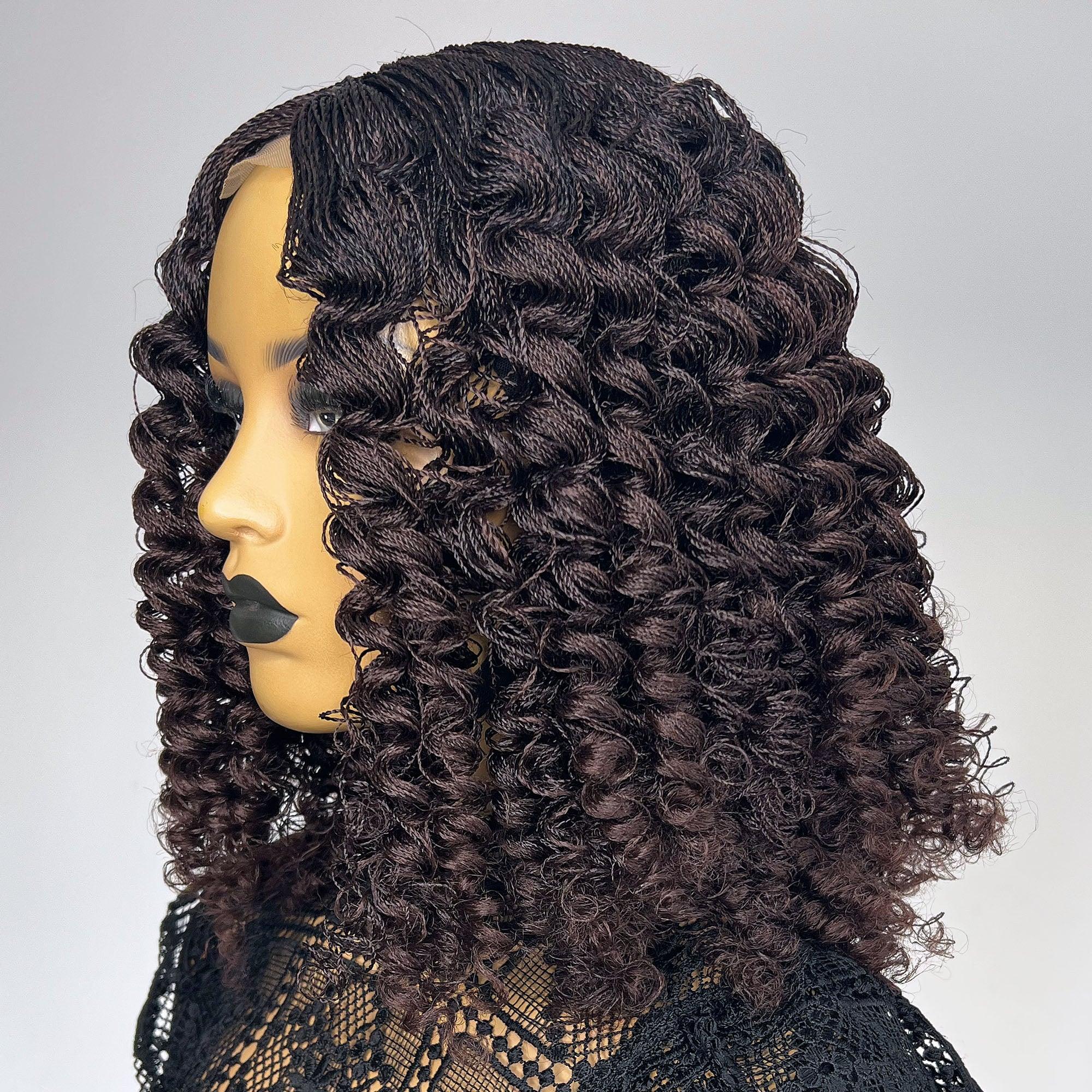 Micro Twists with Curls - Bola - UniqueBraidedWigs