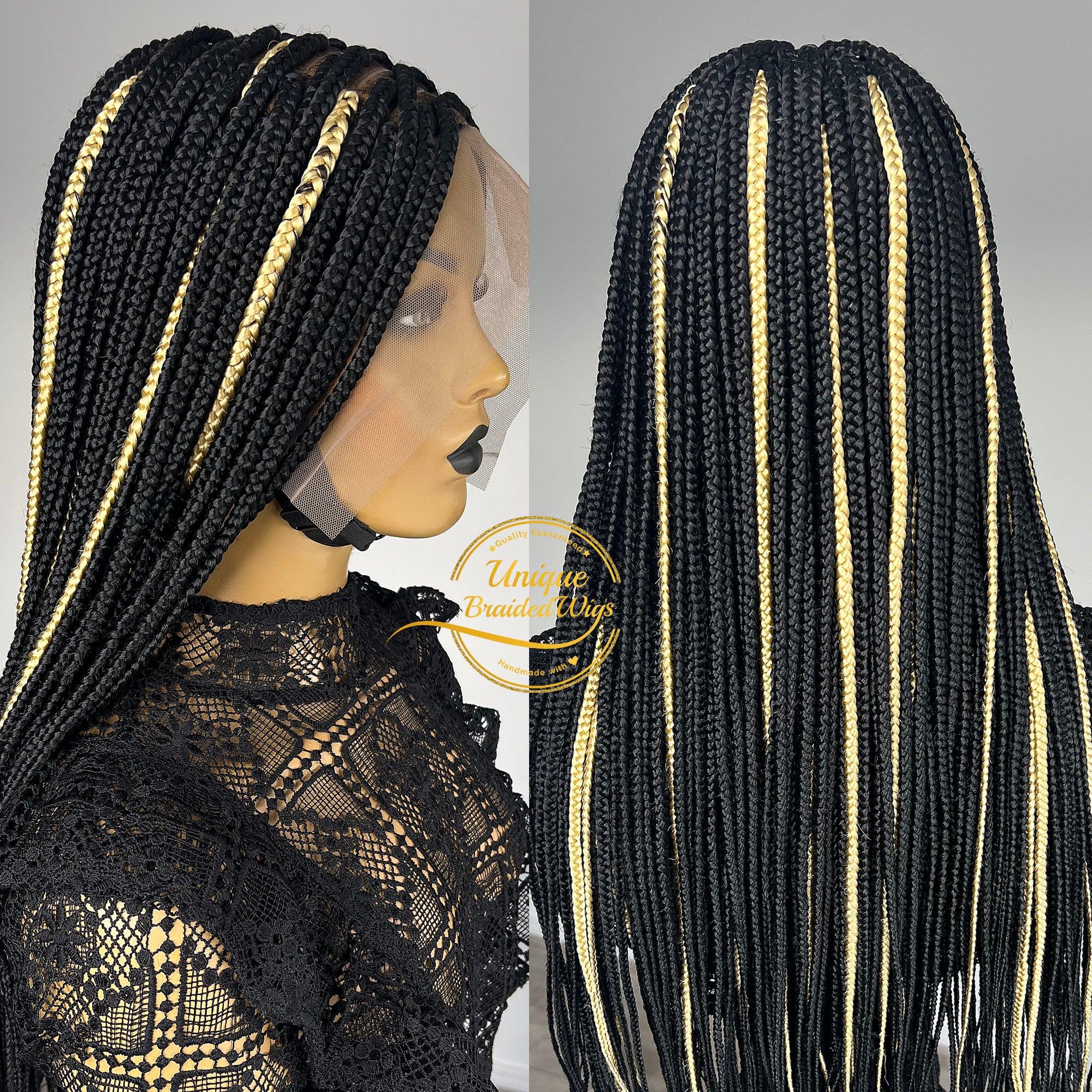 Box Braids Braided Wig - Roxy - UniqueBraidedWigs