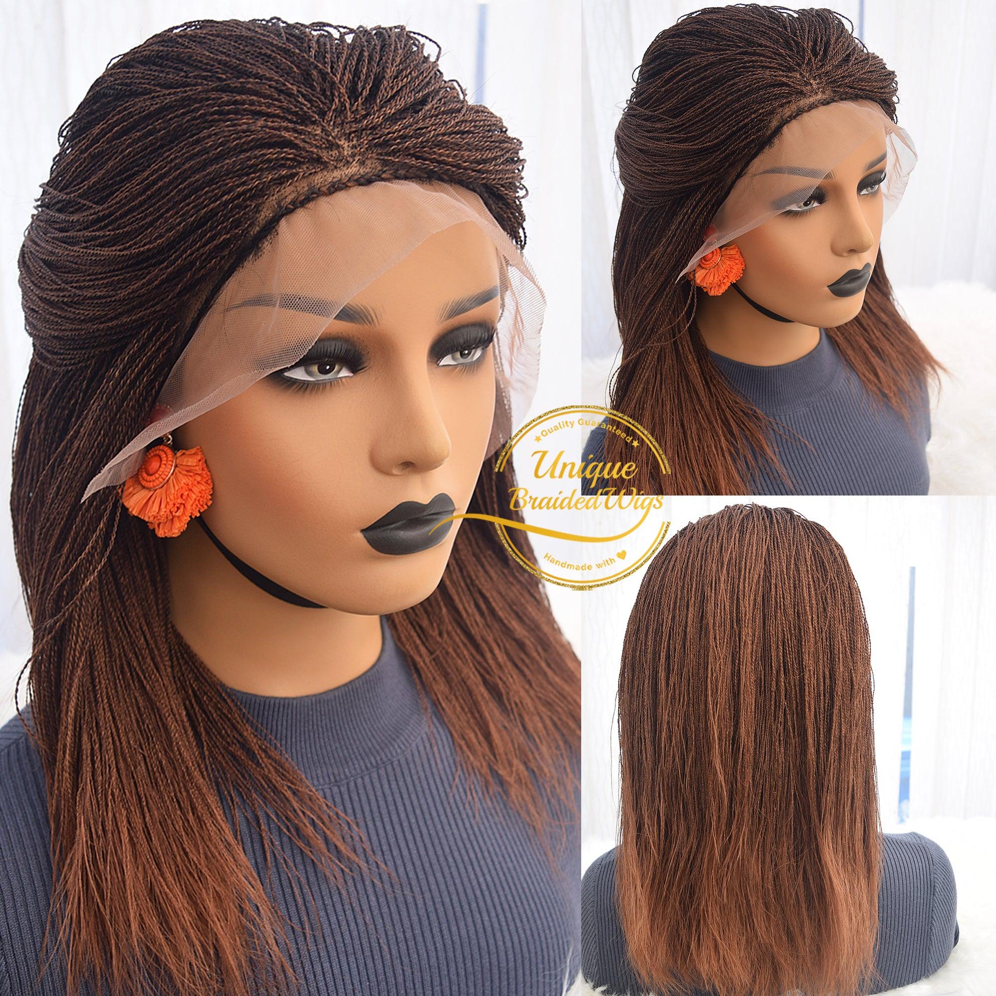 Lace Front Micro Needle Senegalese Twists Wig- Kenya - UniqueBraidedWigs