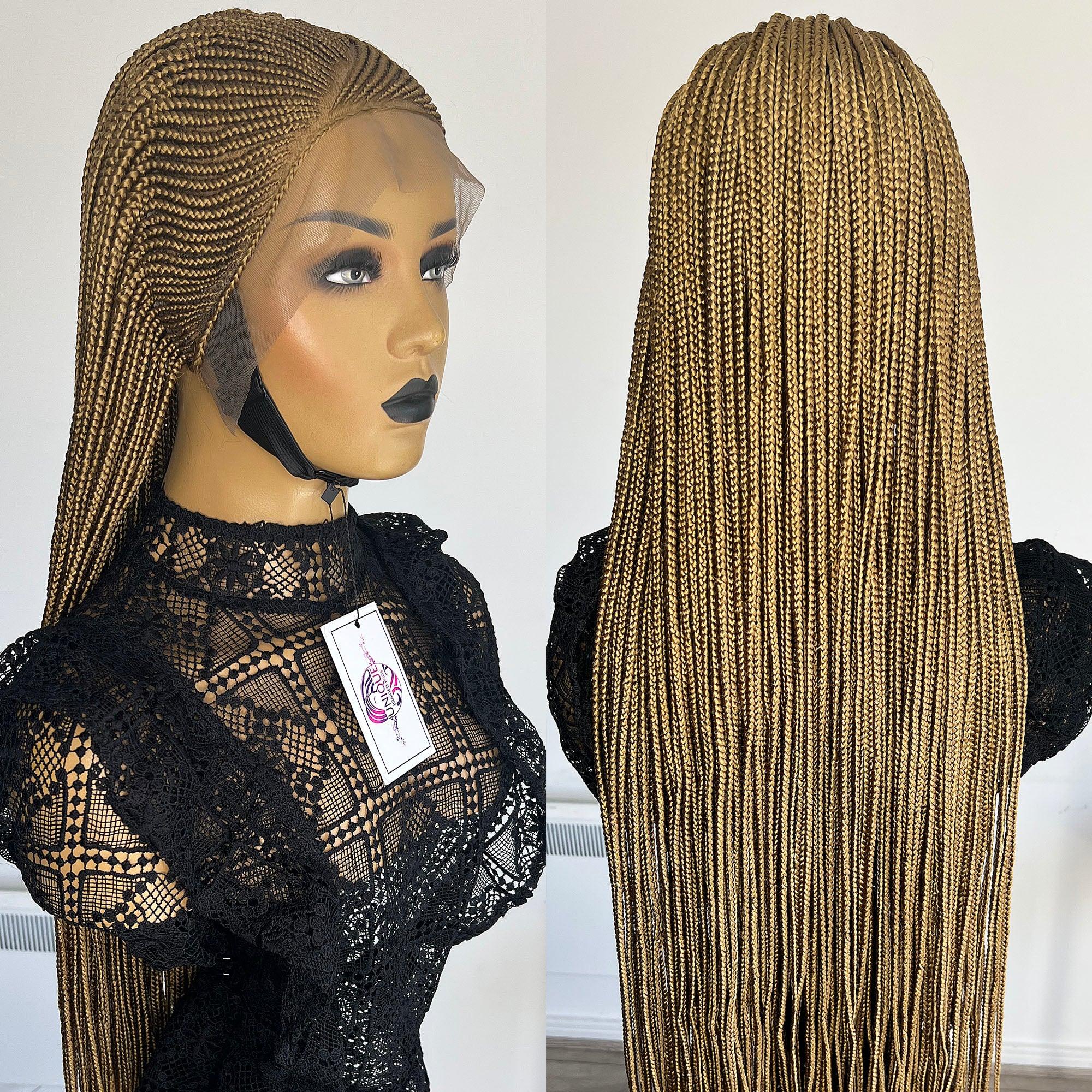 Lace Front Cornrow Braids Wig - Nedra - UniqueBraidedWigs