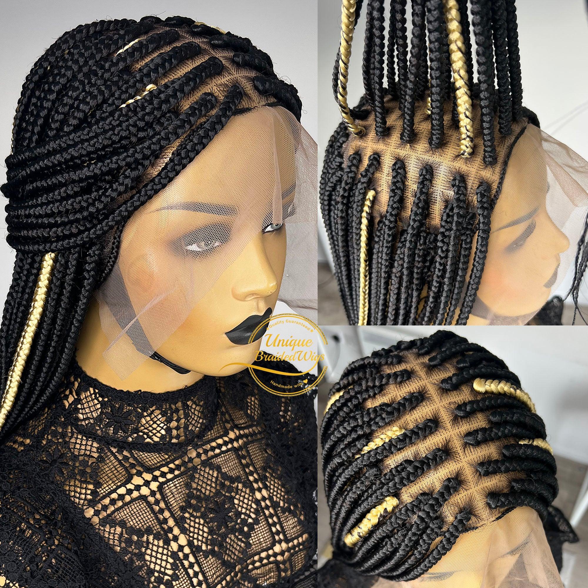 Box Braids Braided Wig - Roxy - UniqueBraidedWigs