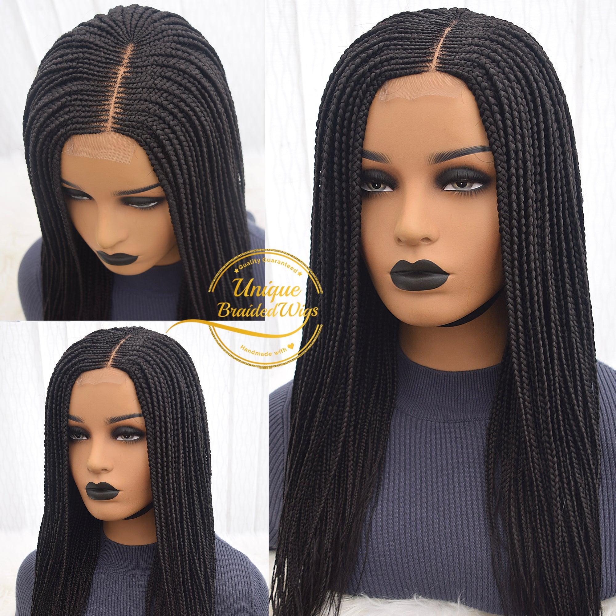 Cornrow Box Braids Wig - Mimi - UniqueBraidedWigs