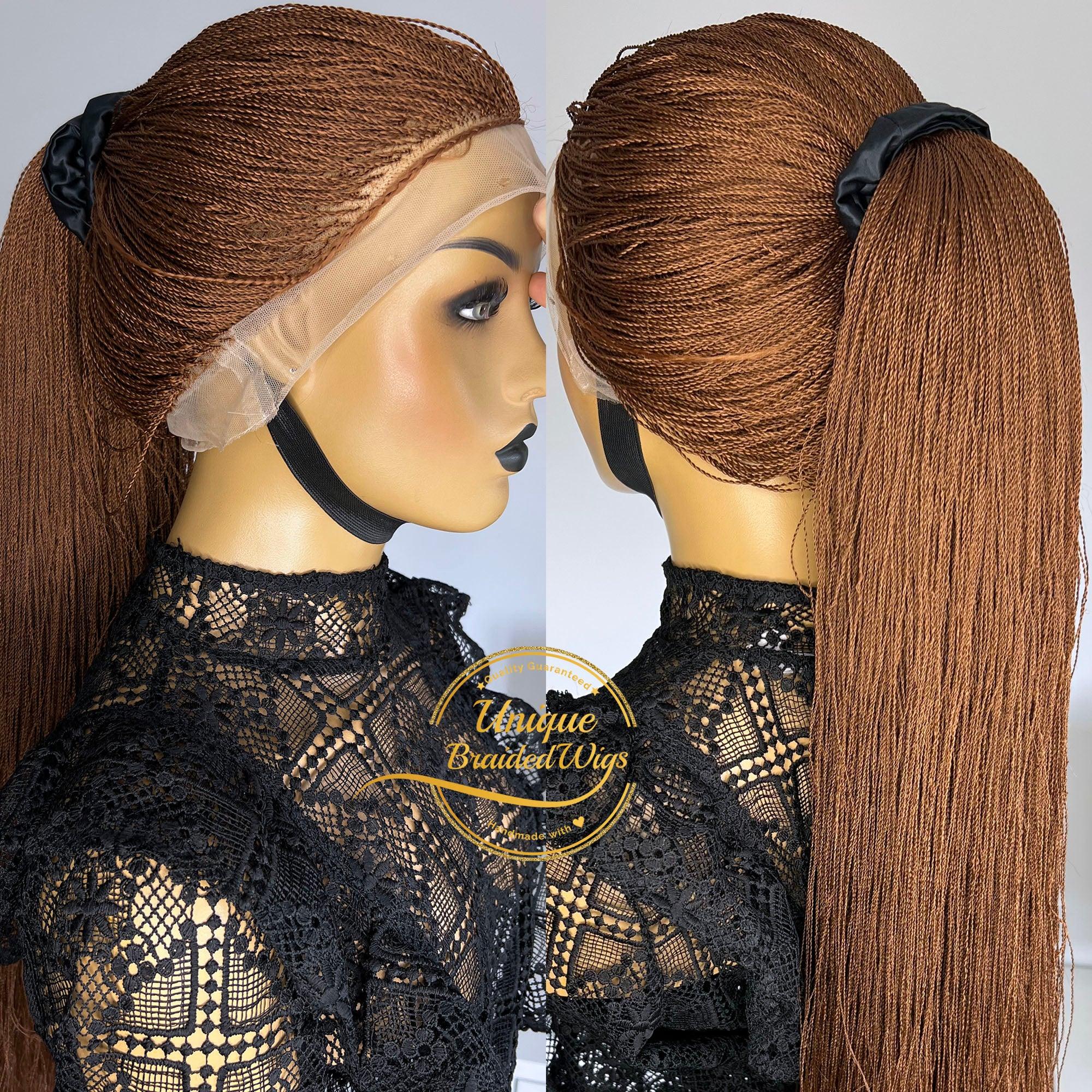 Full Lace Micro Needle Senegalese Twists Wig - Starr - UniqueBraidedWigs