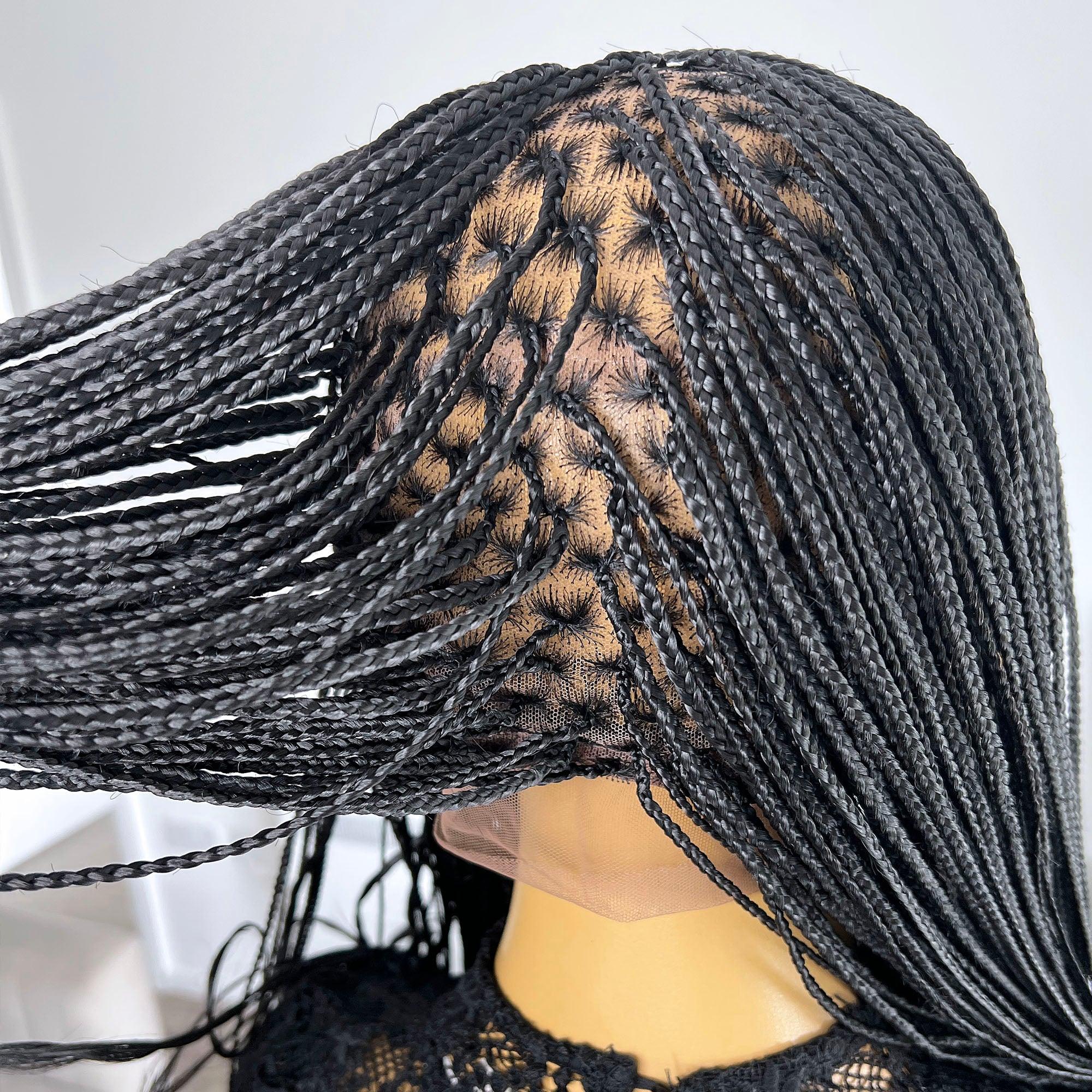 Naomi Curly Braids - Color 1b - UniqueBraidedWigs