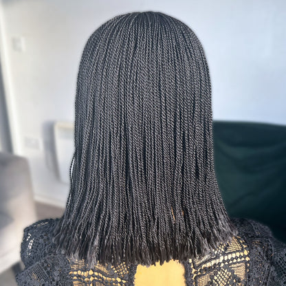 Short Micro Senegalese Twists - #1b (12 inches)