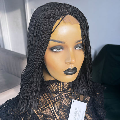 Short Micro Senegalese Twists - #1b (12 inches)