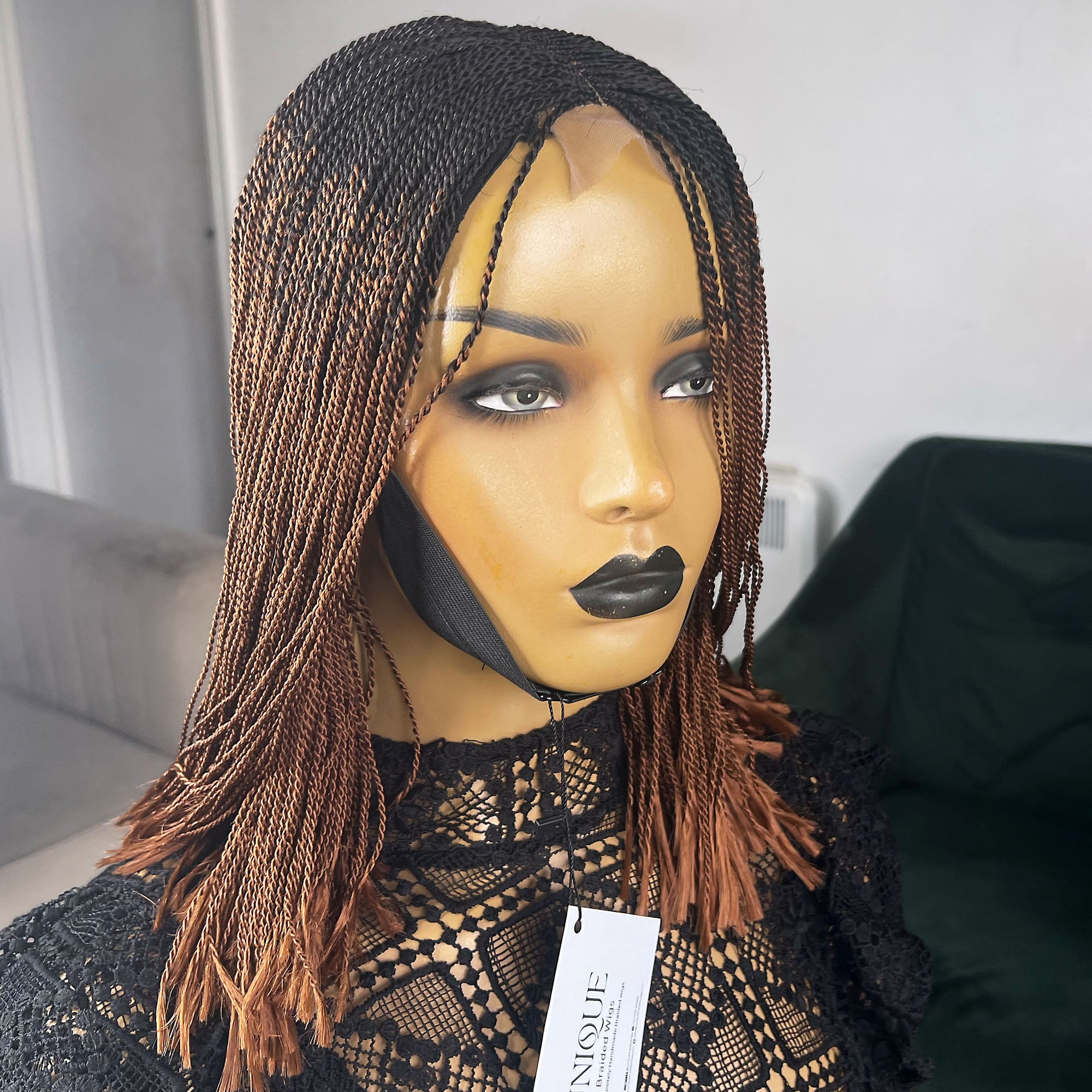 Short Micro Senegalese Twists - #1b/30 Ombre