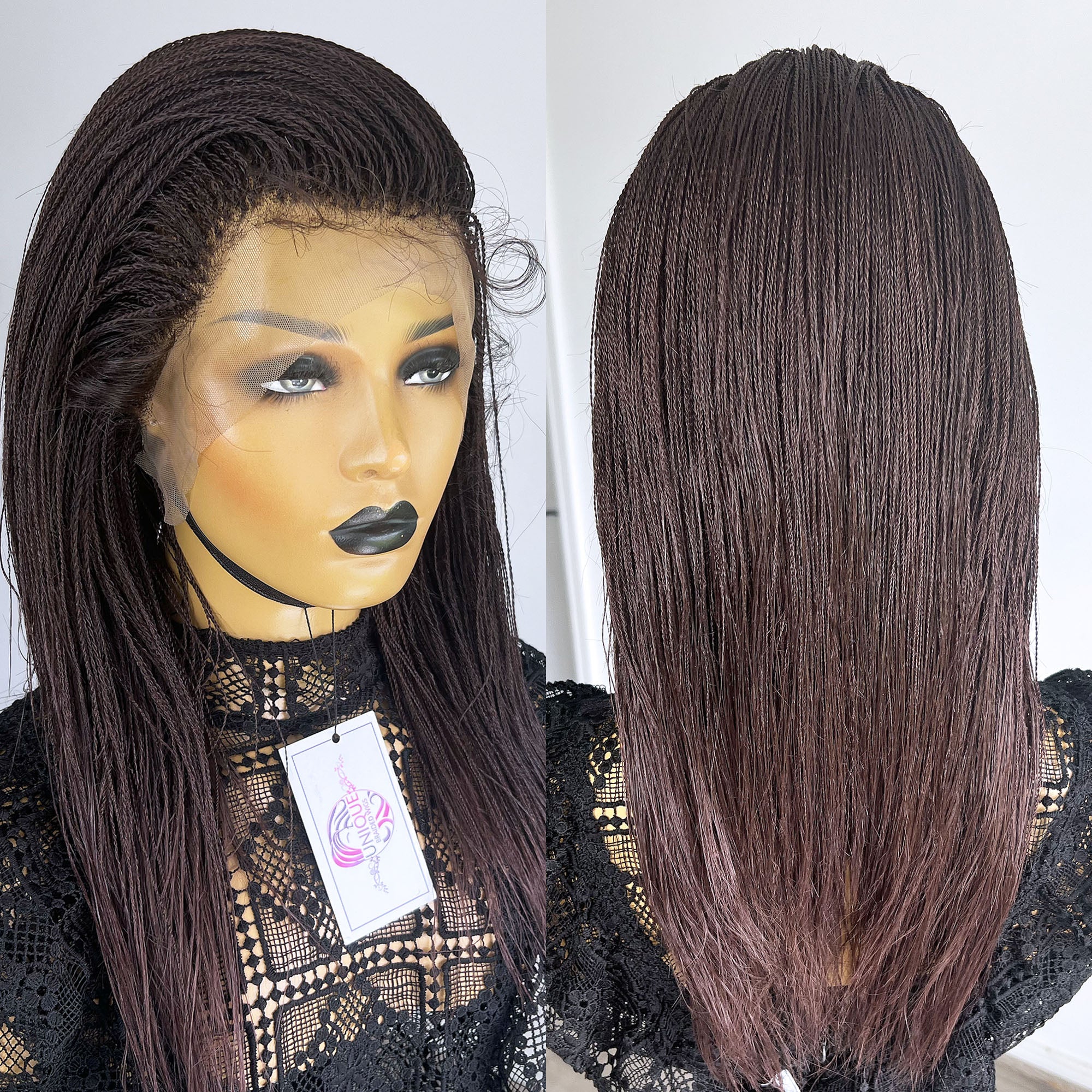 Lace Frontal Micro Needle Senegalese Twists Braid Wig - Erika