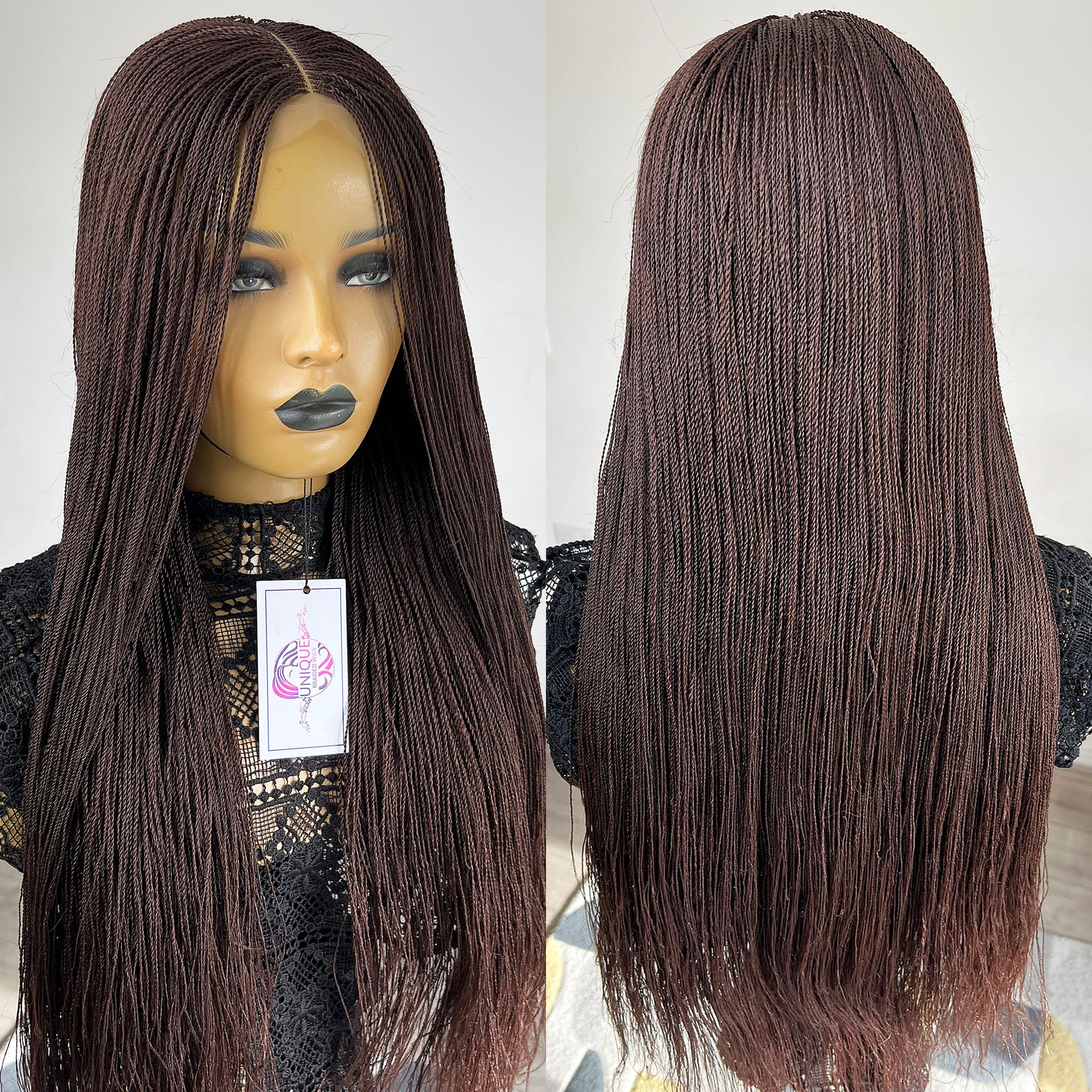 Micro Needle Senegalese Twists Wig - Stef - UniqueBraidedWigs