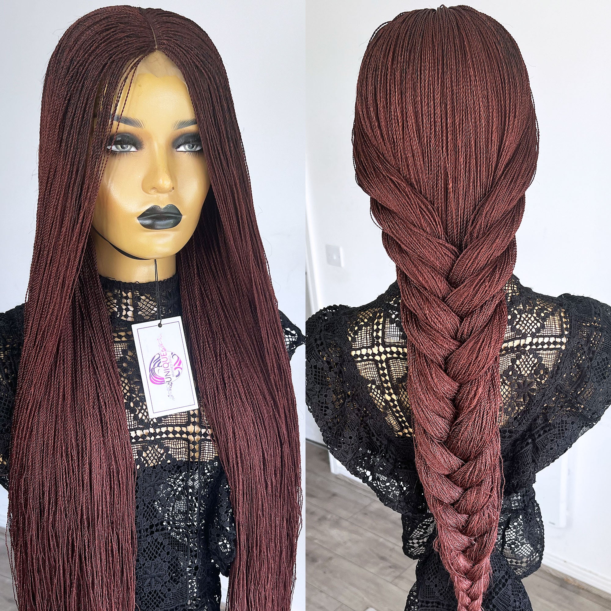 Unique Micro Needle Senegalese Twists Braided Wig - #35