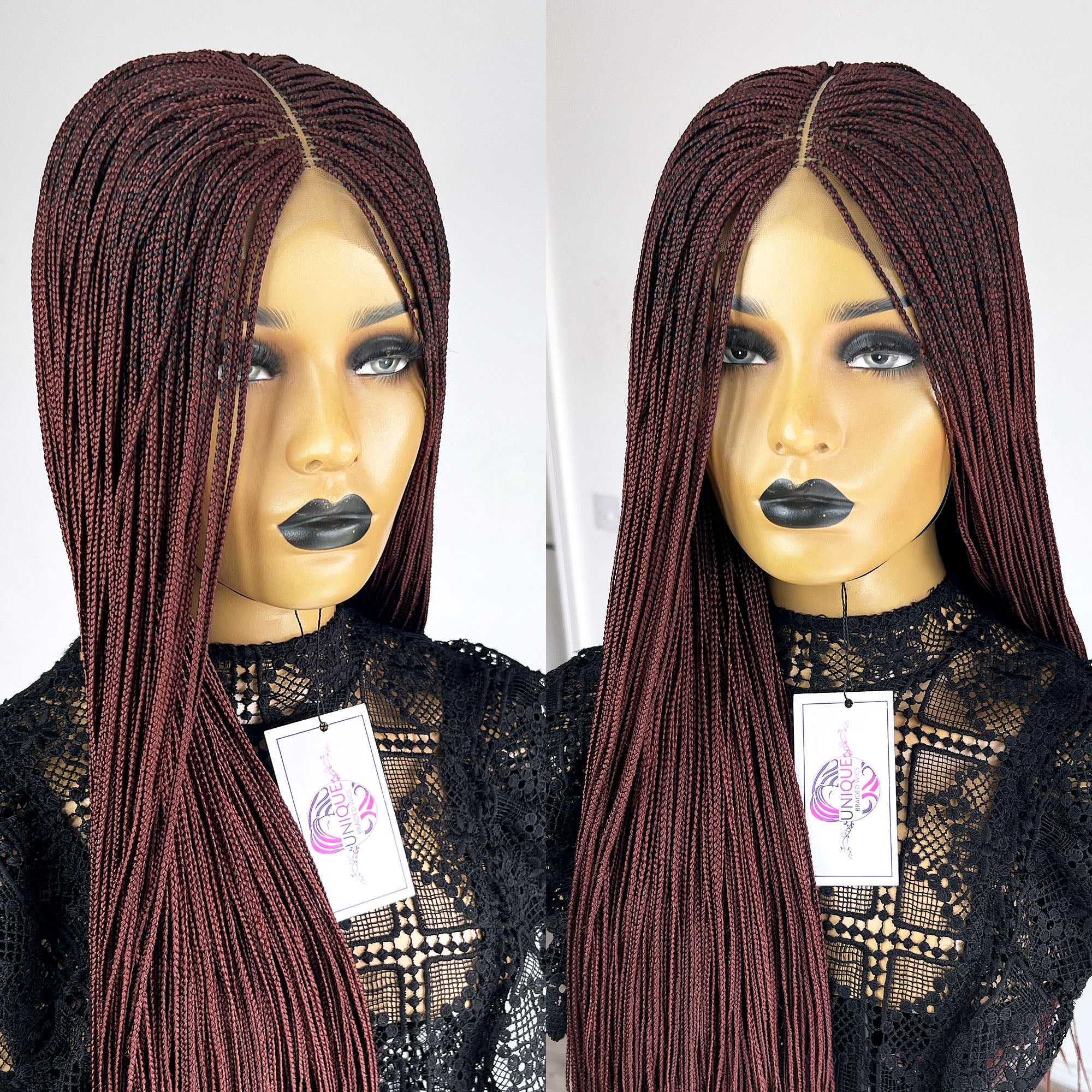 Unique Micro Box Braided Wig - #35 - UniqueBraidedWigs