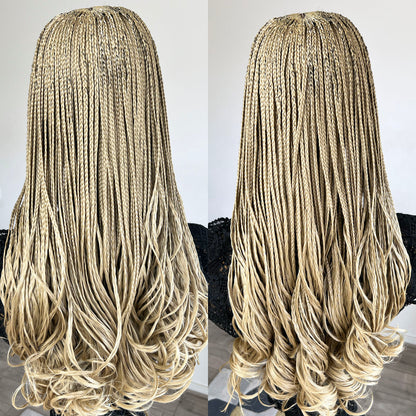 French Curls Cornrow Box Braids