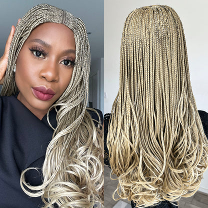 French Curls Cornrow Box Braids