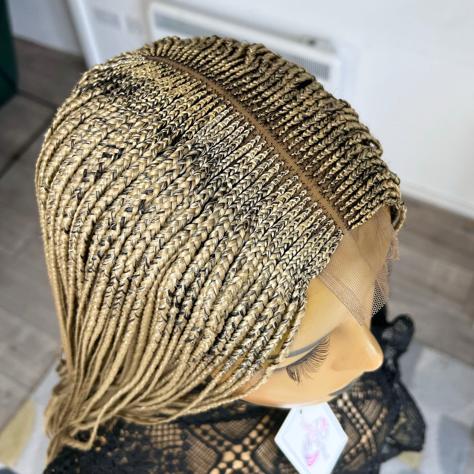 French Curls Cornrow Box Braids - UniqueBraidedWigs