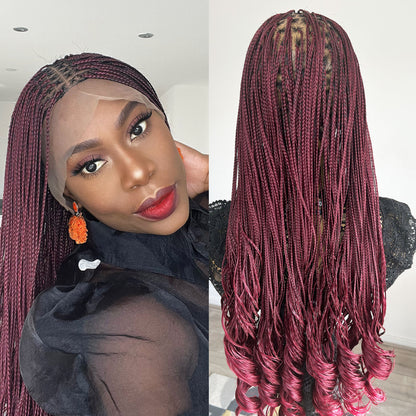 Naomi Curly Braids - Burgundy