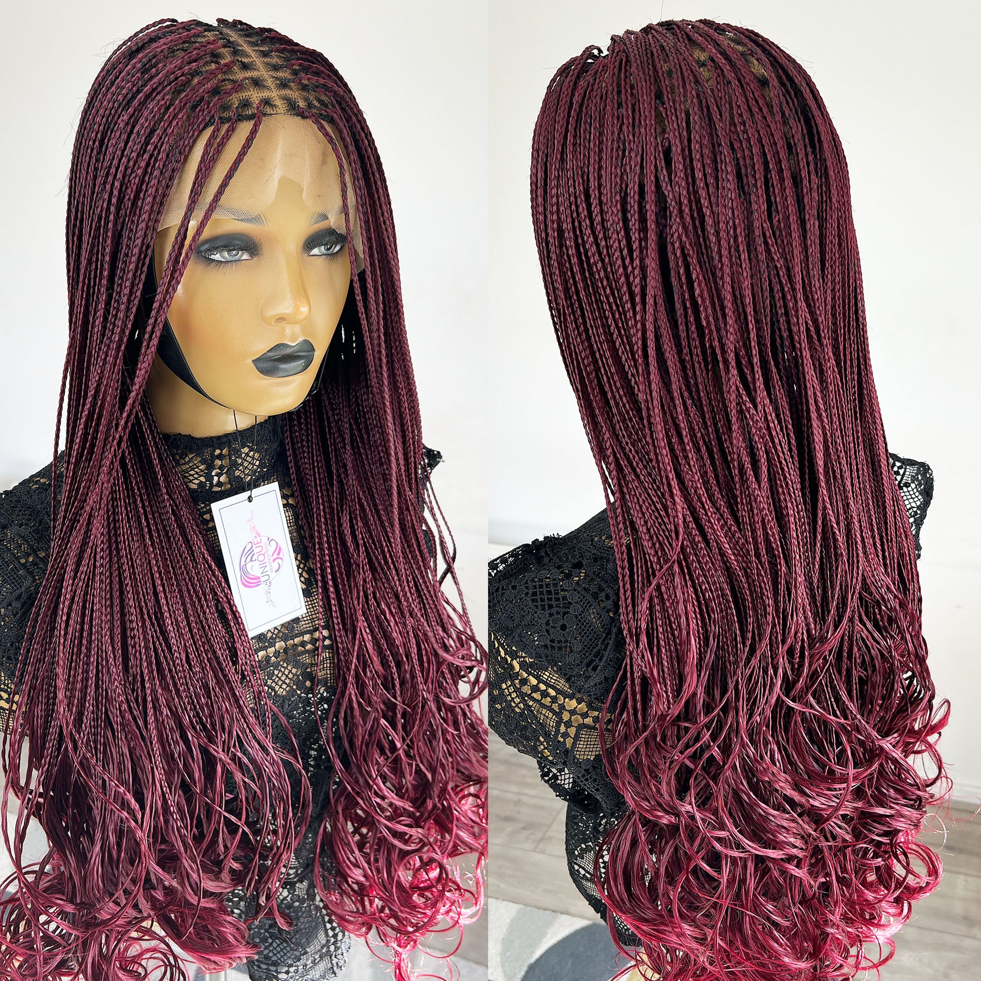 Naomi Curly Braids - Burgundy