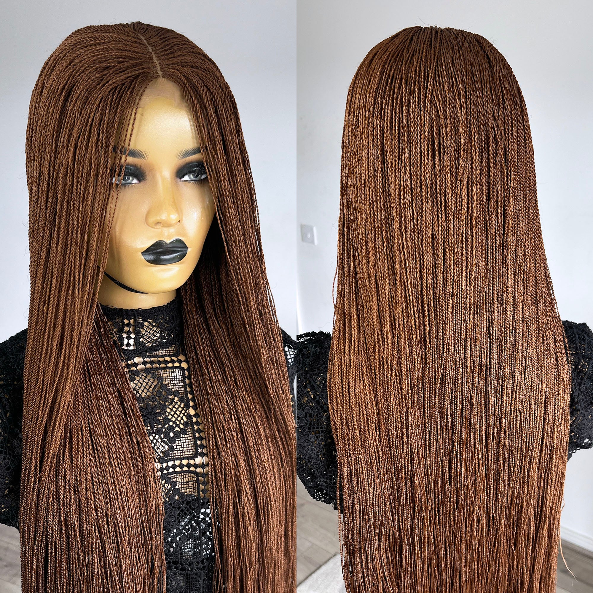 Micro Needle Senegalese Twists - Color 30 - UniqueBraidedWigs