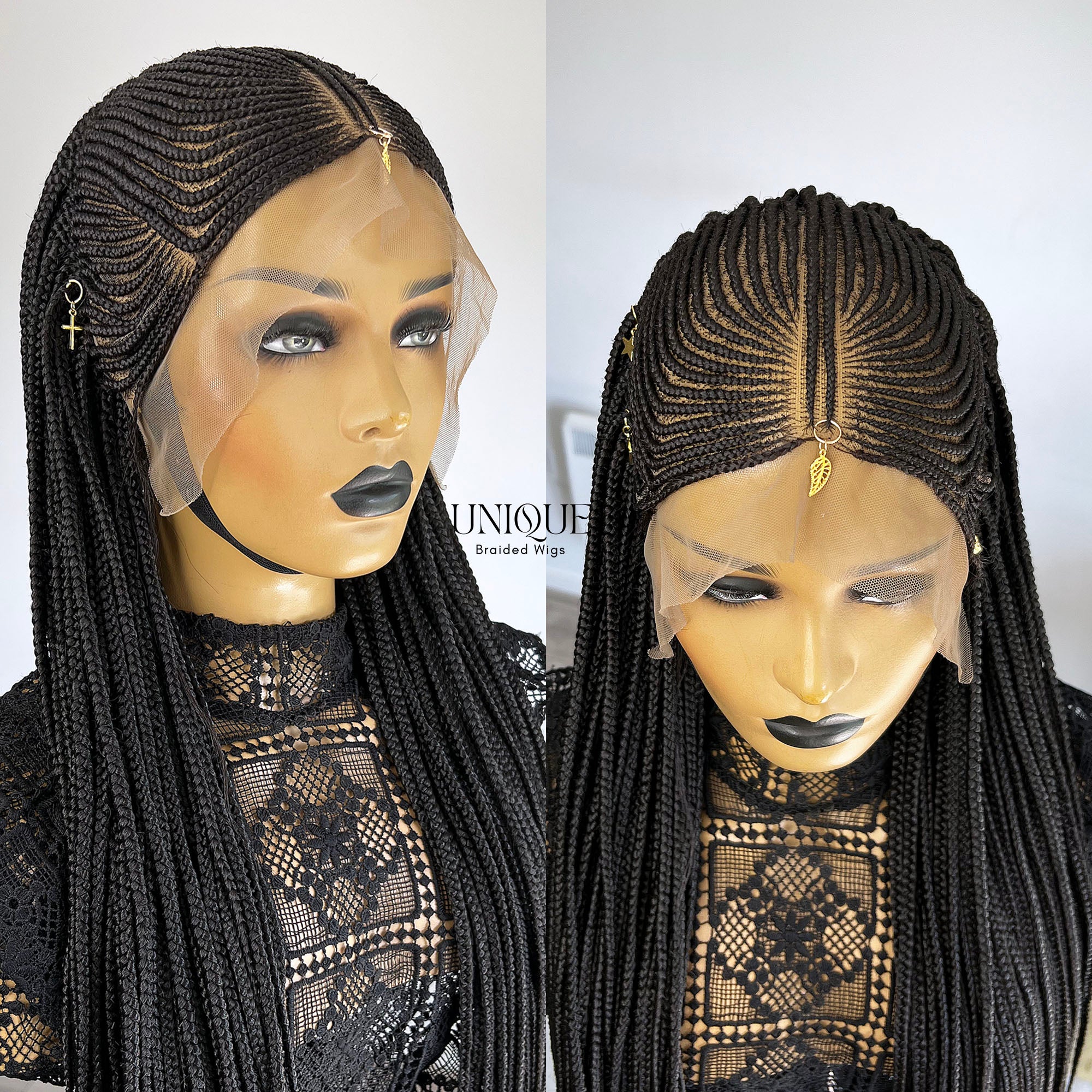 Lace Front Tribal Braids Wig - Tiffany - UniqueBraidedWigs