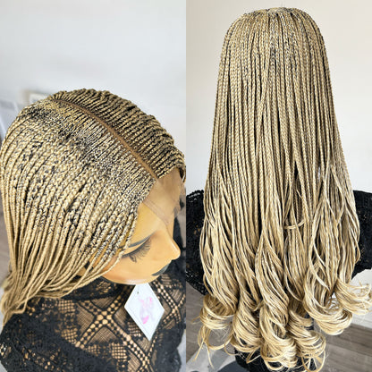 French Curls Cornrow Box Braids