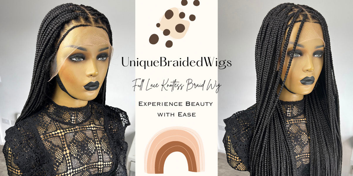 Full Lace Knotless Braids - Elle - UniqueBraidedWigs