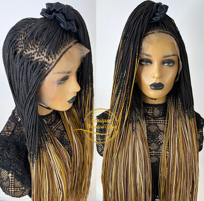 Perruque Tresse Aiguille Ombre - Nikki