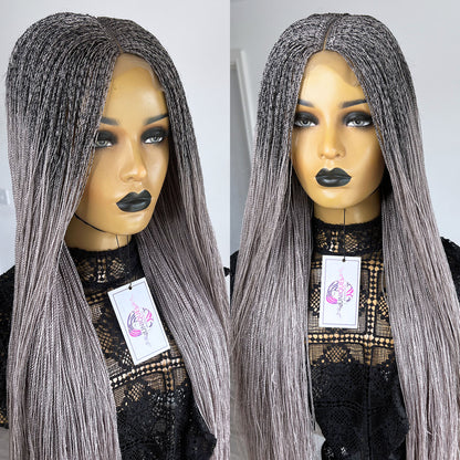 Unique Needle Senegalese Twists Wig - Ash