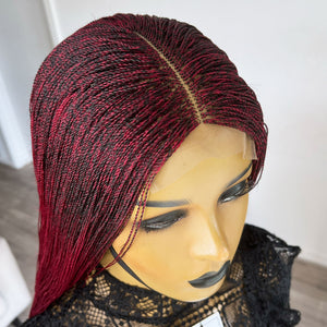 Unique Needle Senegalese Twists Wig - Burgundy